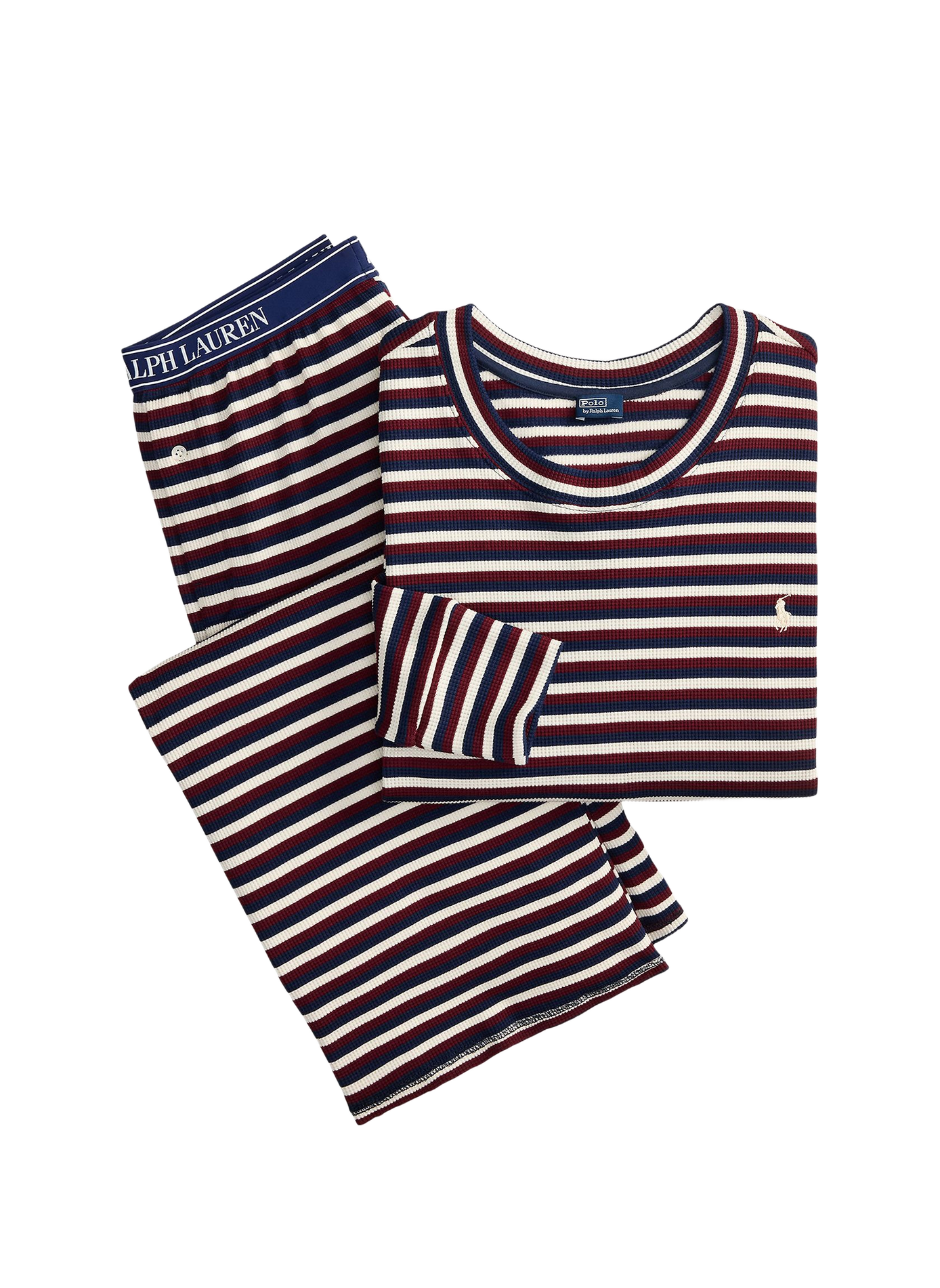 Ensemble de pyjama rayé en coton mélangé  POLO RALPH LAUREN Multicolore