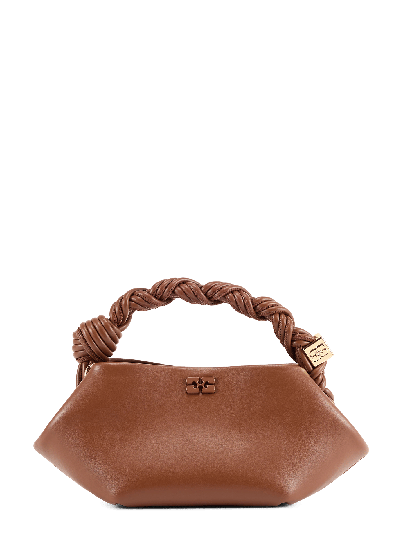 Mini Bou leather blend bag GANNI Red