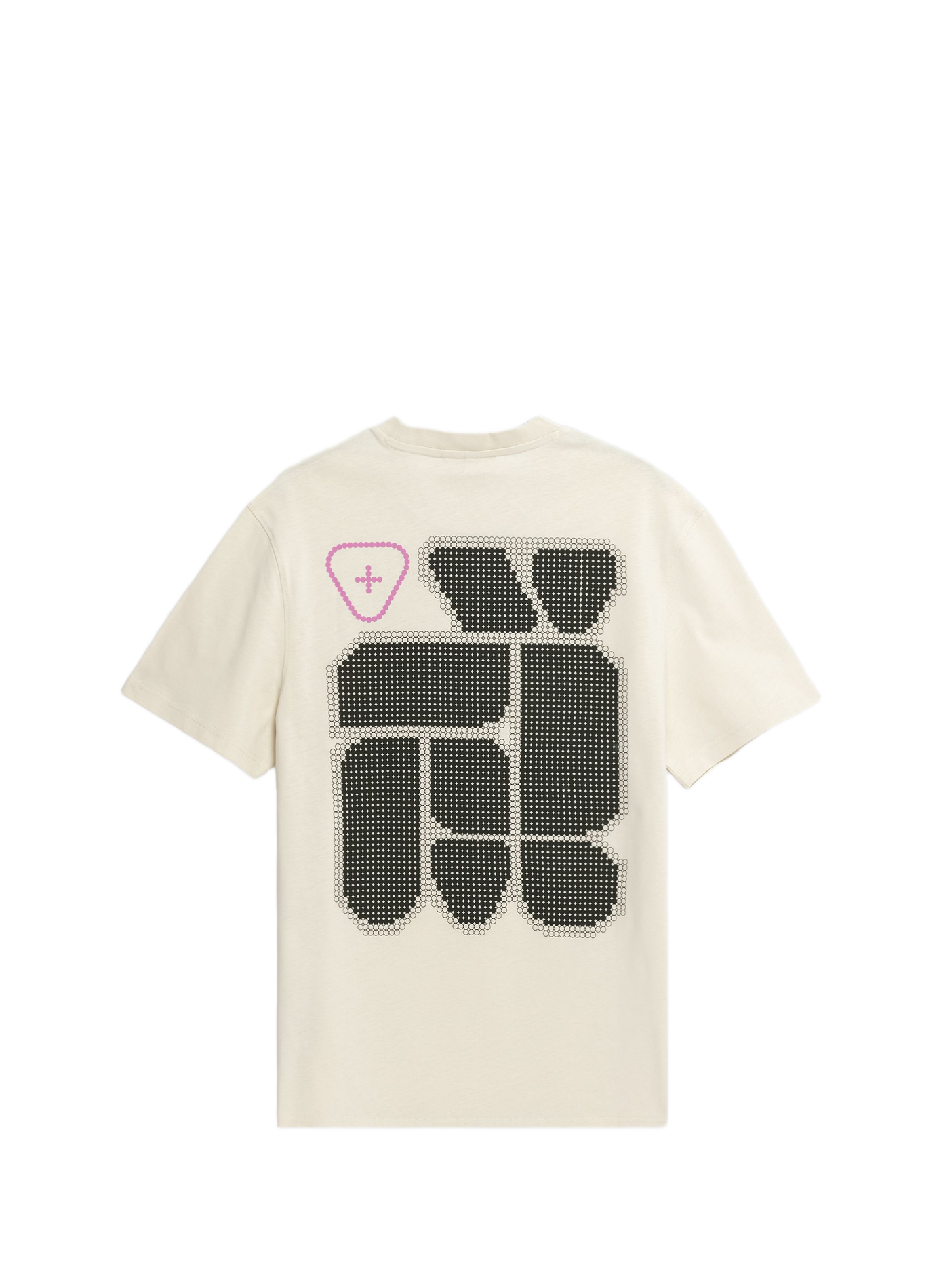Leongeo T-shirt met rechte pasvorm, ronde hals en print van katoen | Beige GERTRUDE Heren