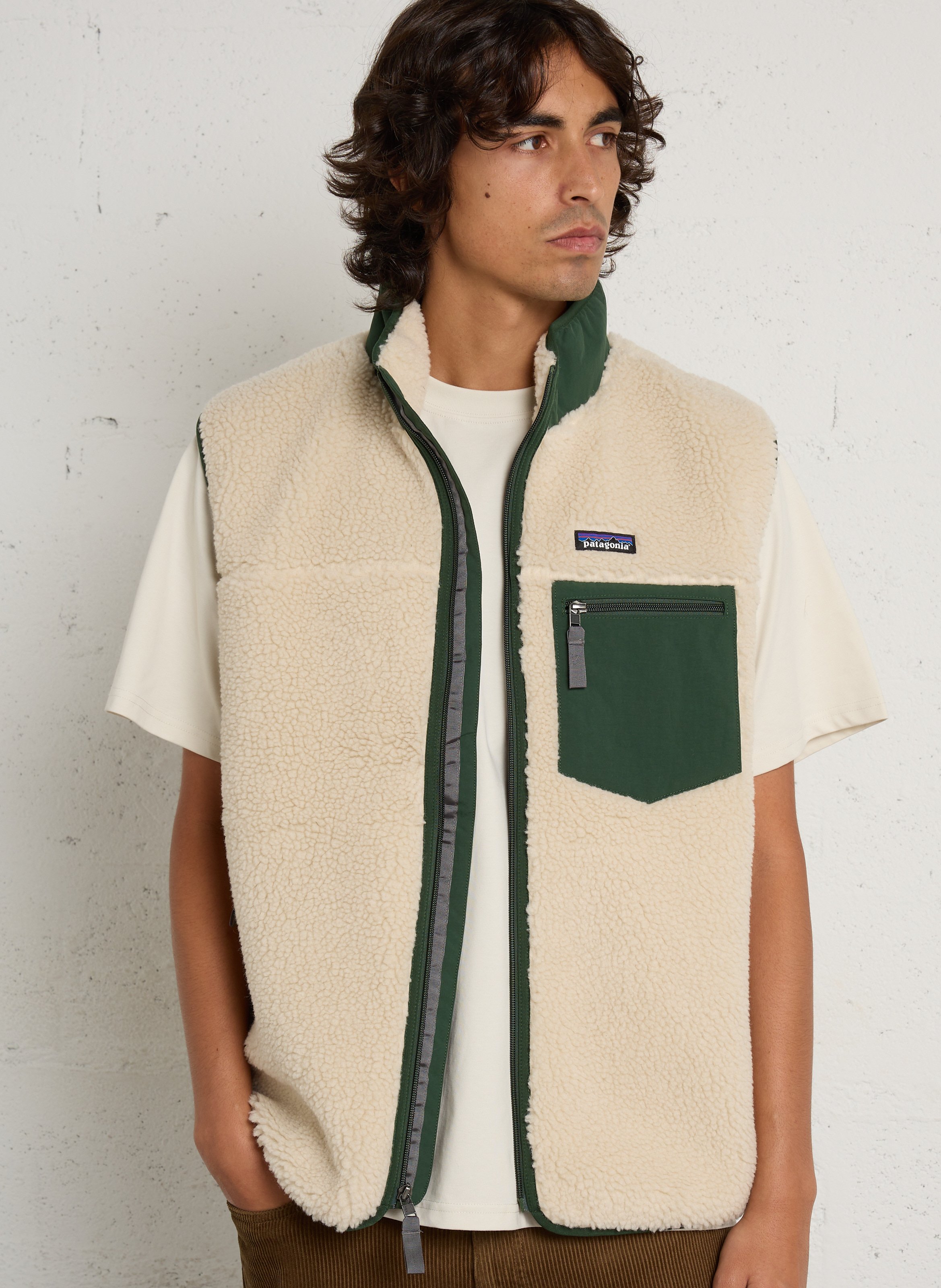 Rechte fleece met opstaande kraag PATAGONIA Groen