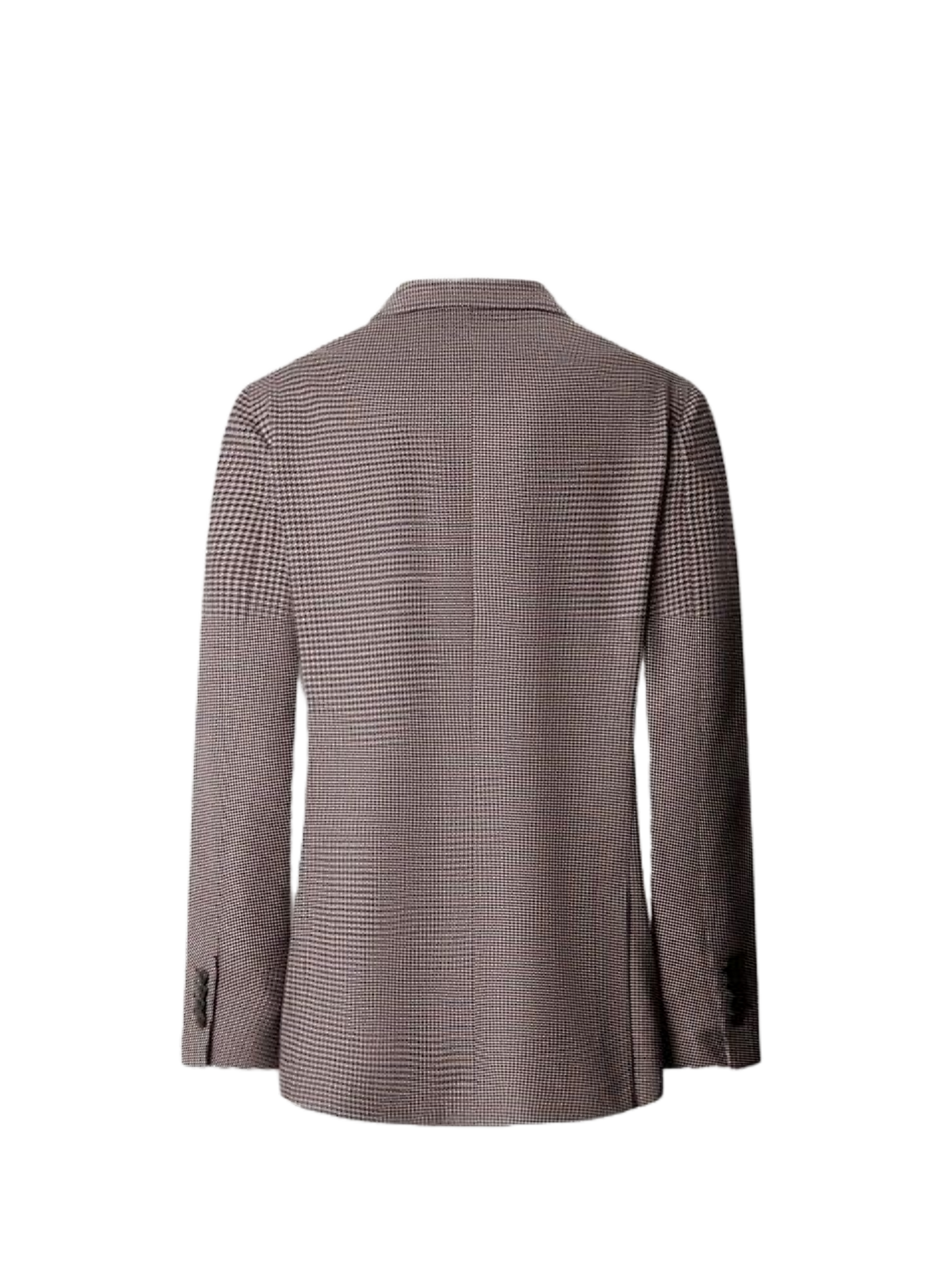 Straight-fit patterned blazer in a wool blend FACONNABLE Brown