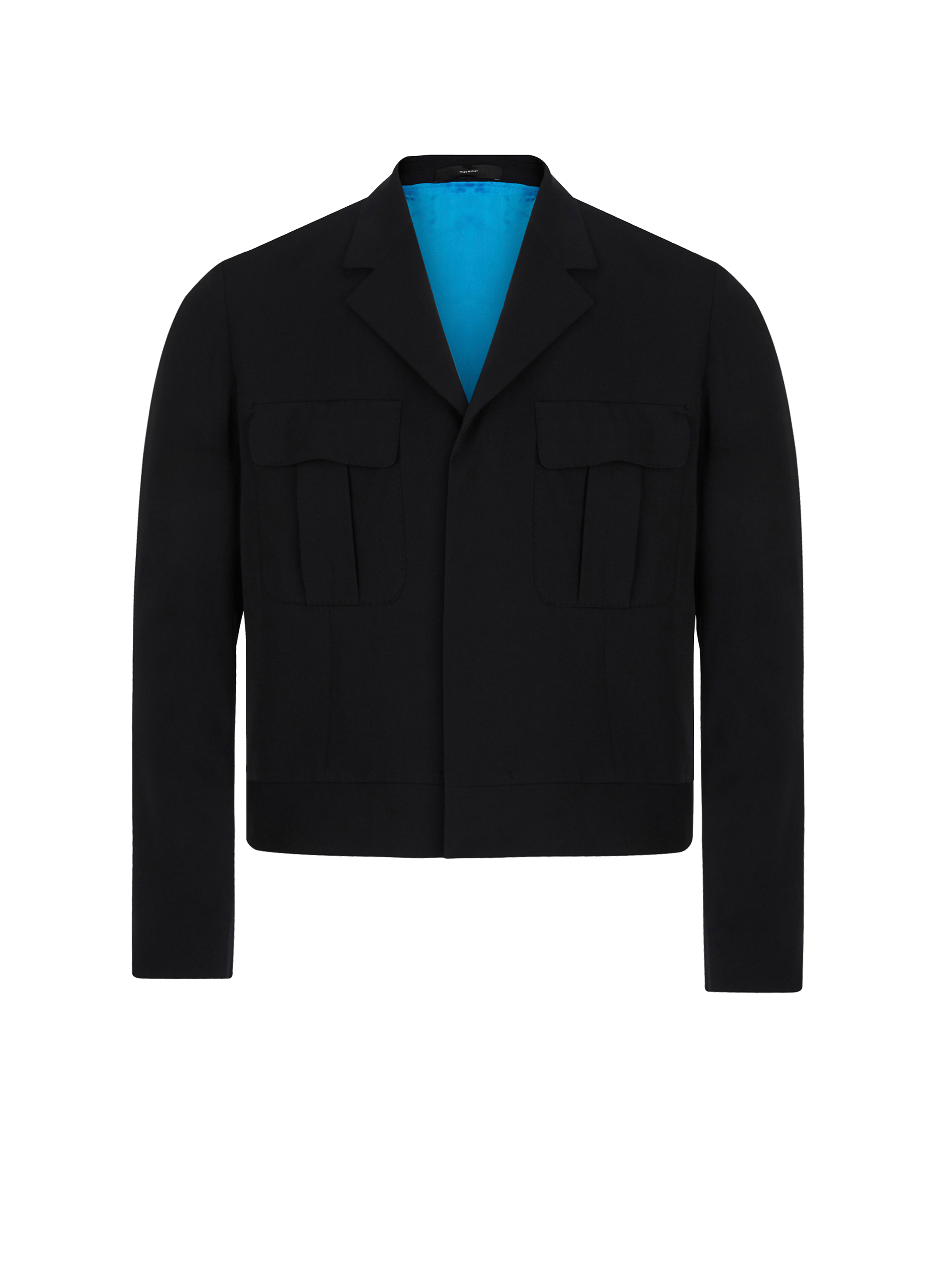 Veste à poches en laine