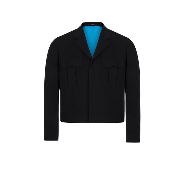 Veste à poches en laine