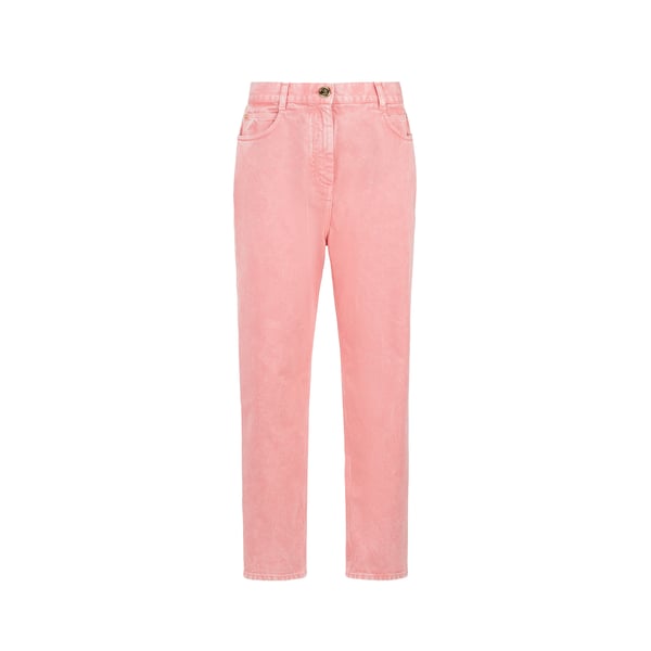 Pantalon denim en coton
