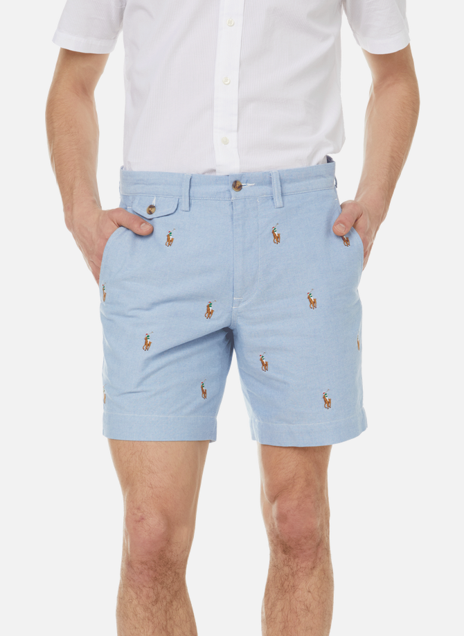 Gerade Shorts mit Logo Polo aus Baumwolle POLO RALPH LAUREN