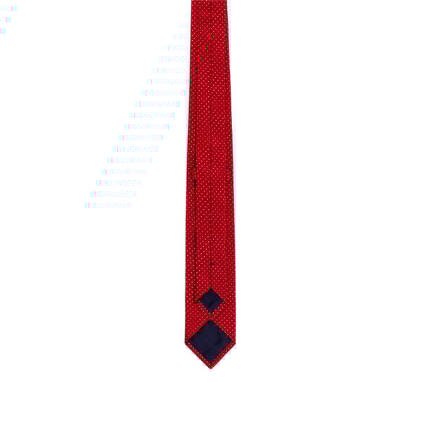 Cravate à pois en soie