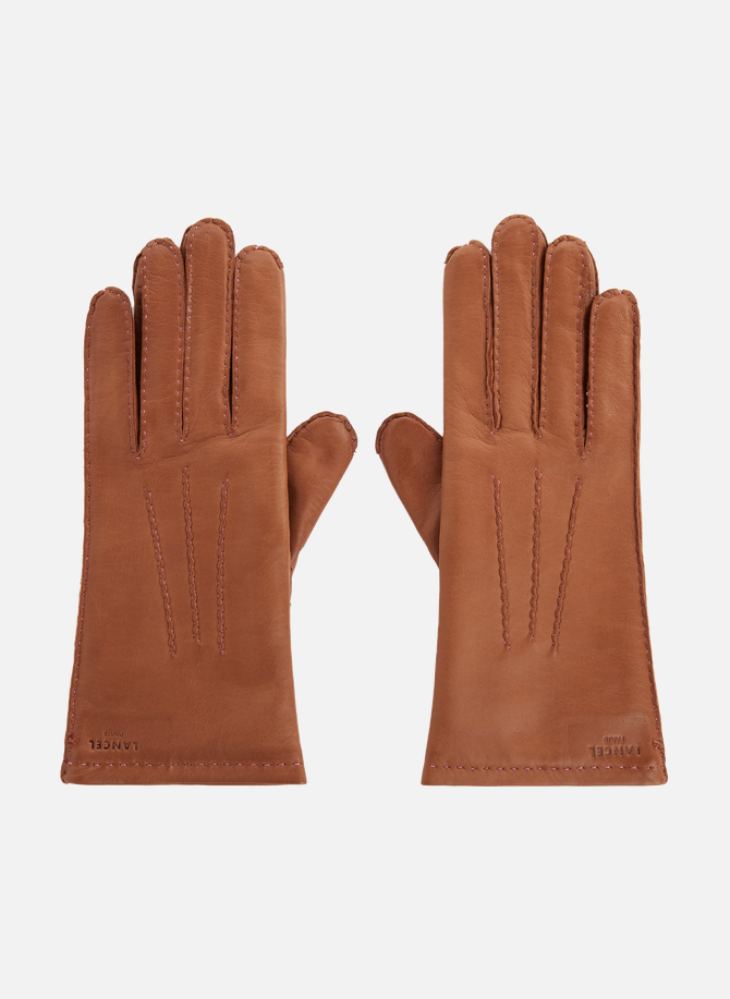 LANCEL leather gloves