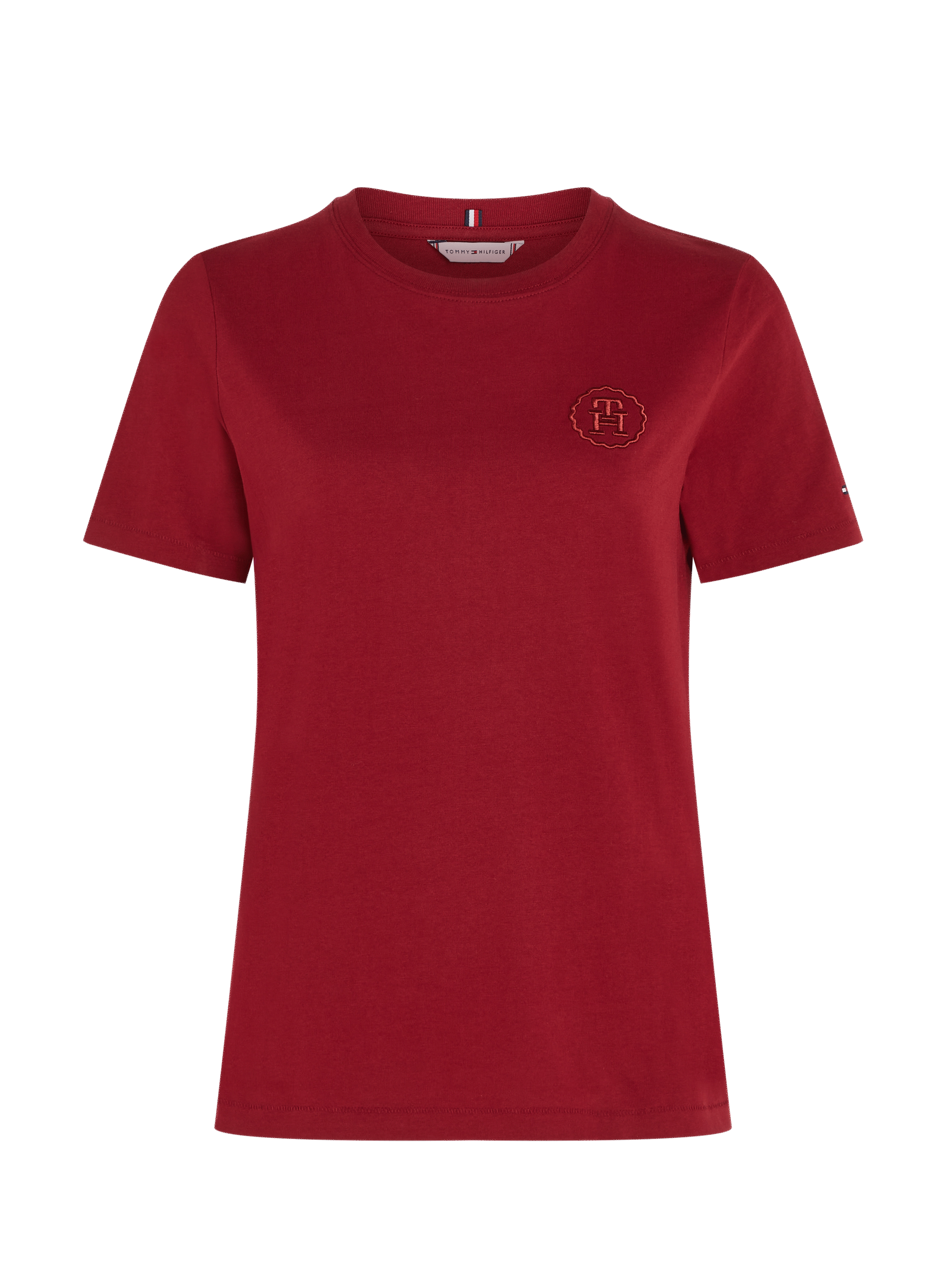 T-shirt avec logo brodé en coton