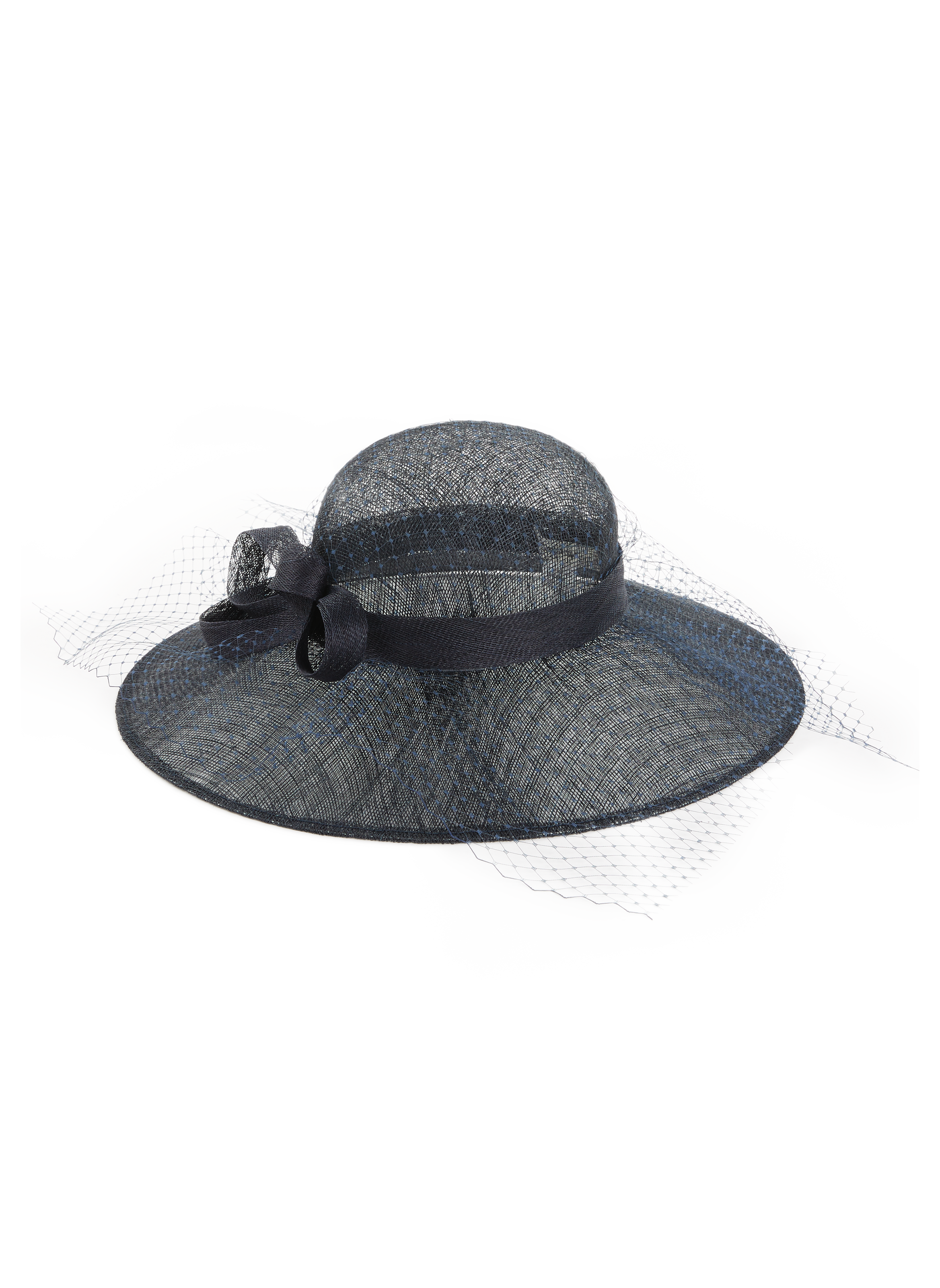 Natural fibre fascinator SAISON 1865 Blue