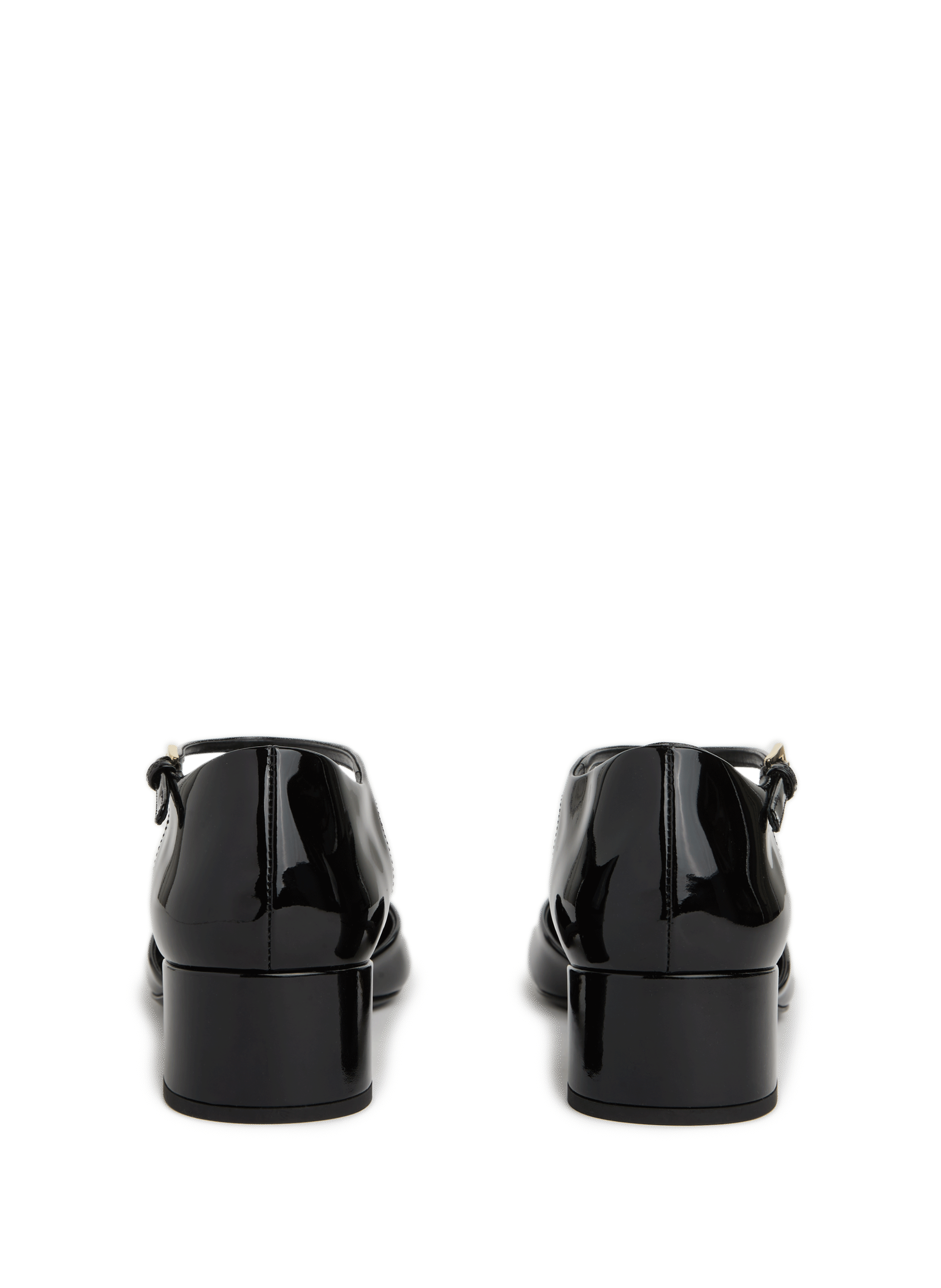 Patent leather heels PRADA Black