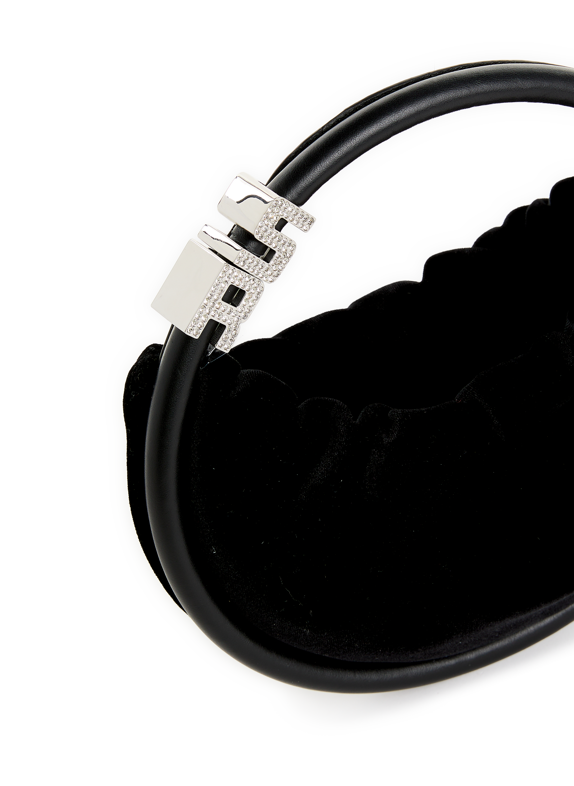 Domino Mini velvet handbag SONIA RYKIEL Black