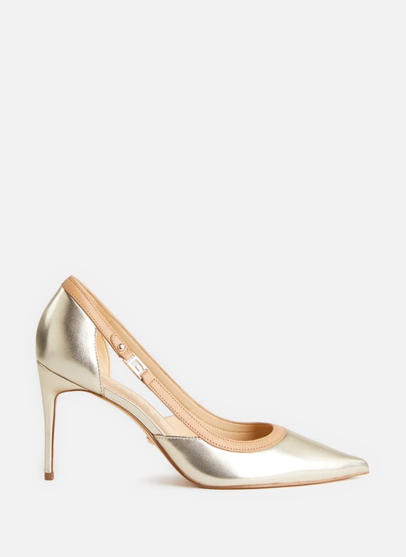 Guess gold pumps sales