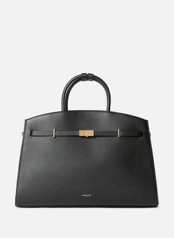 Sac cabas New York en cuir Noir by DEMELLIER LONDON DEMELLIER LONDON Sac cabas New York en cuir Noir