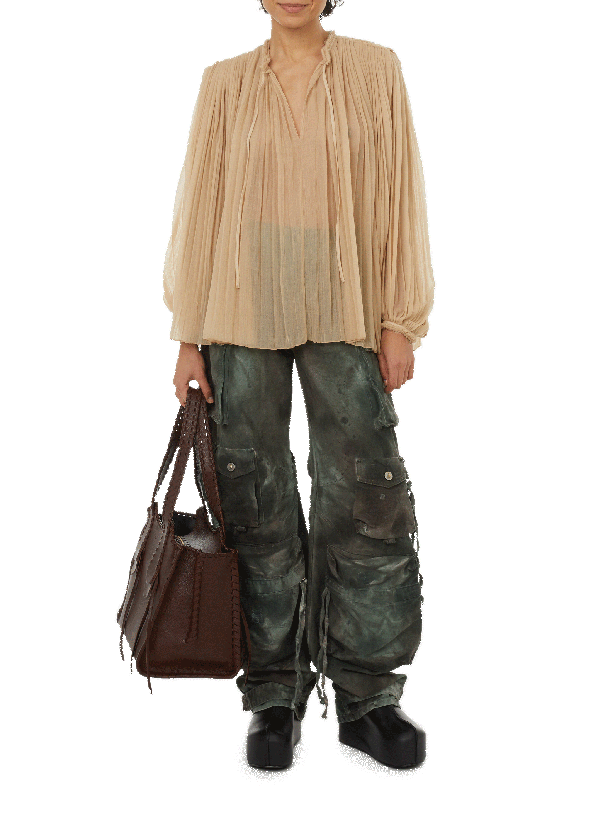 Wool blouse  CHLOÉ Brown