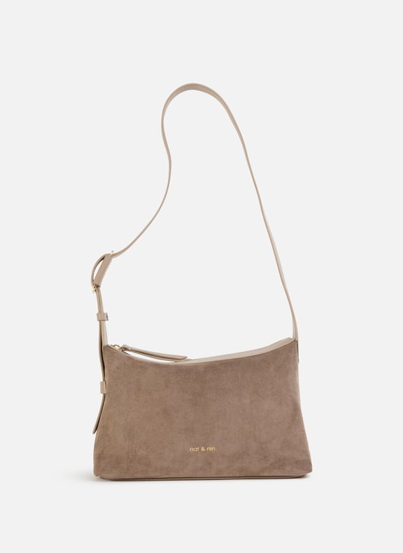 Bowie leather handbag Beige by NAT & NIN NAT & NIN Bowie leather handbag Beige