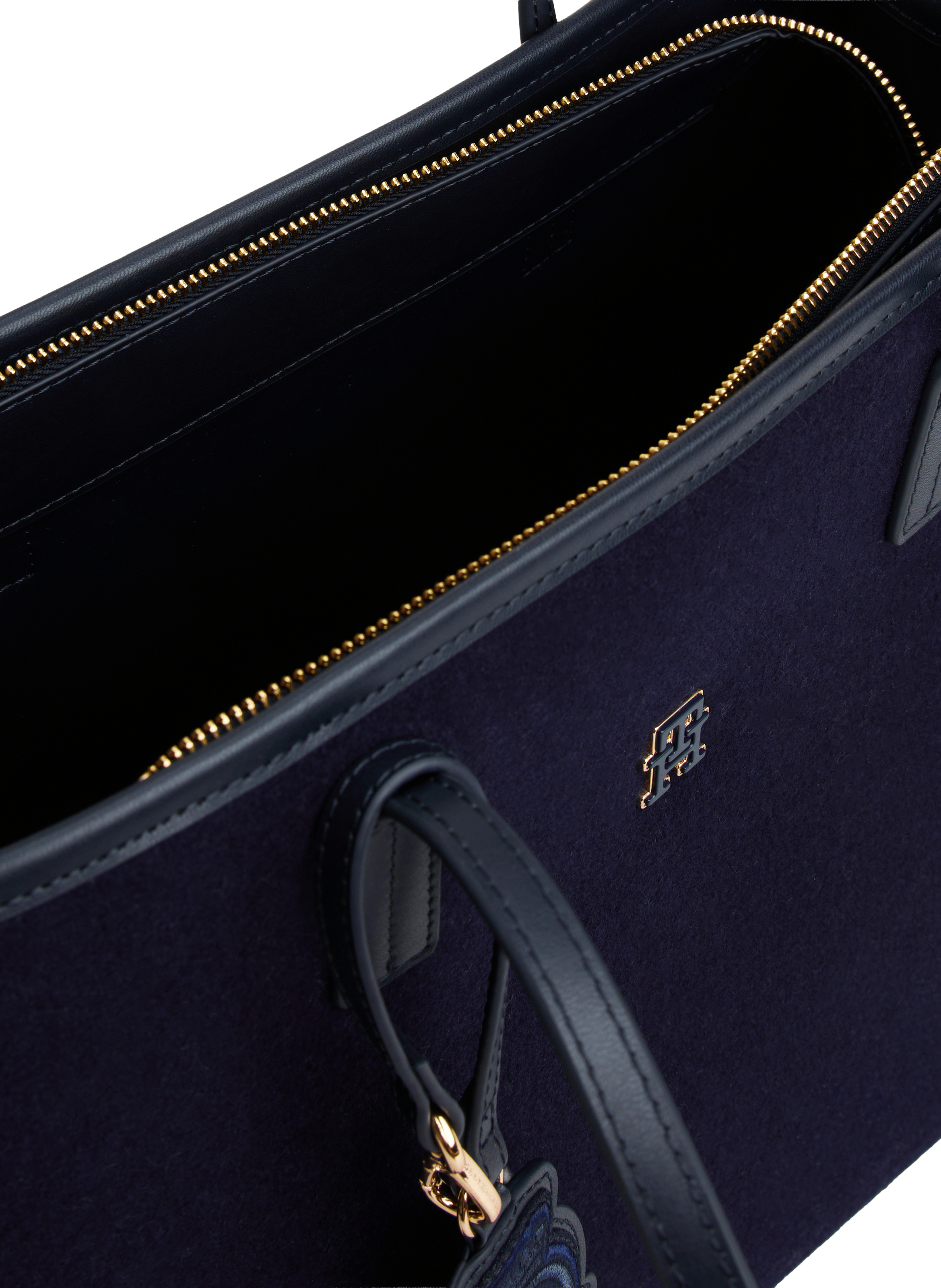 Sac cabas en laine mélangée TOMMY HILFIGER Bleu