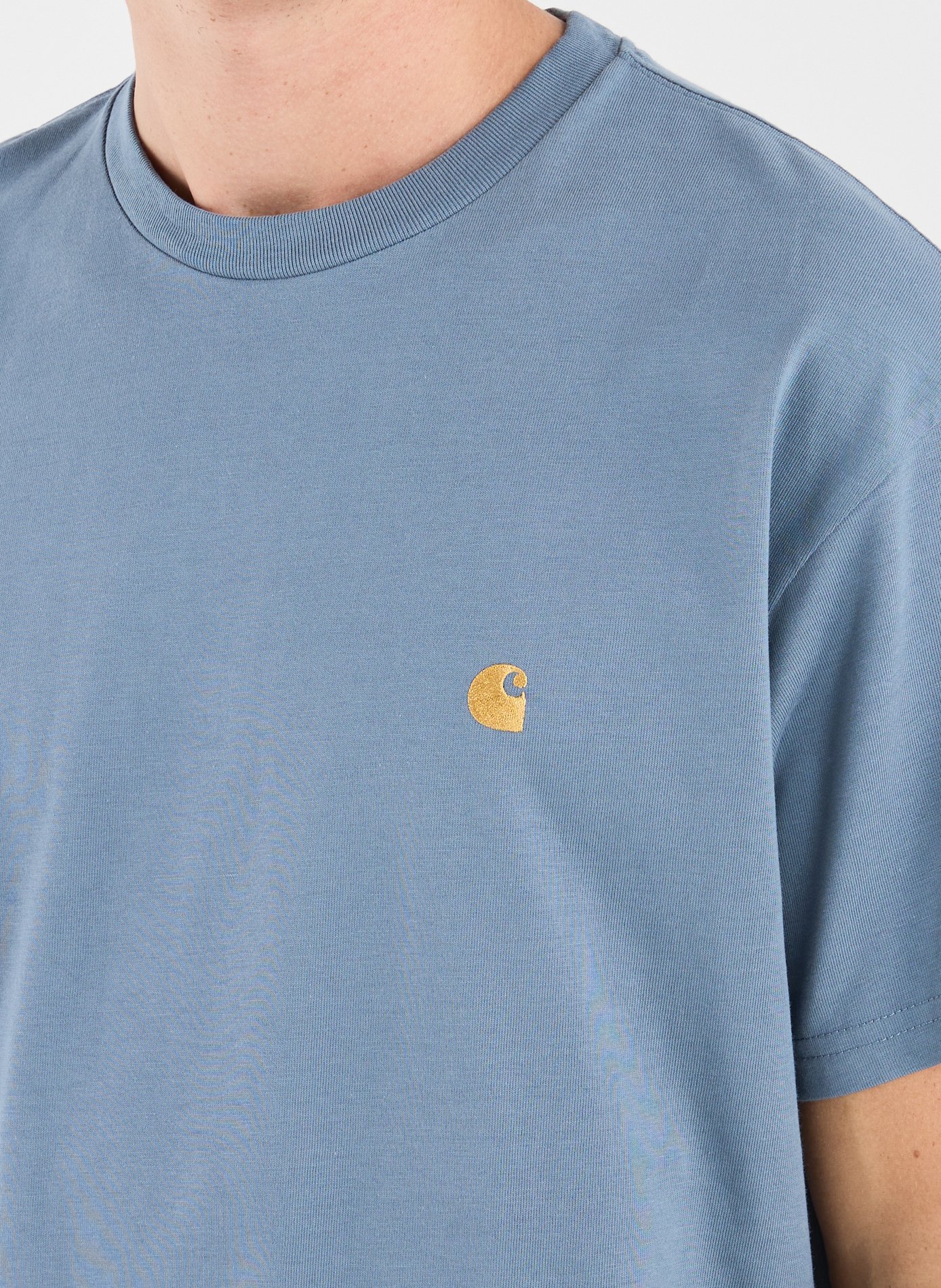 Straight-fit cotton T-shirt CARHARTT WIP Blue