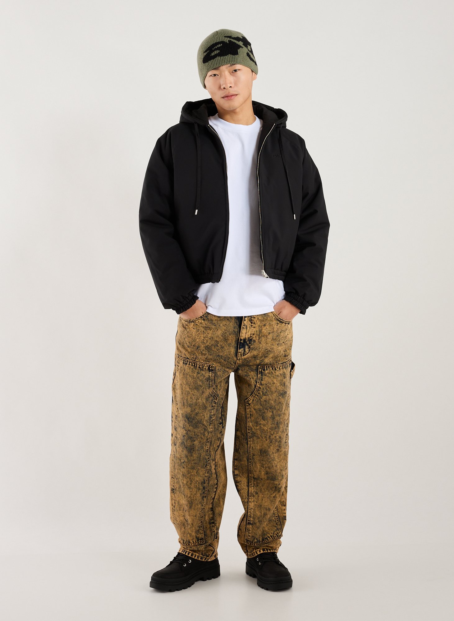 Plain hooded jacket ARTE ANTWERP Black