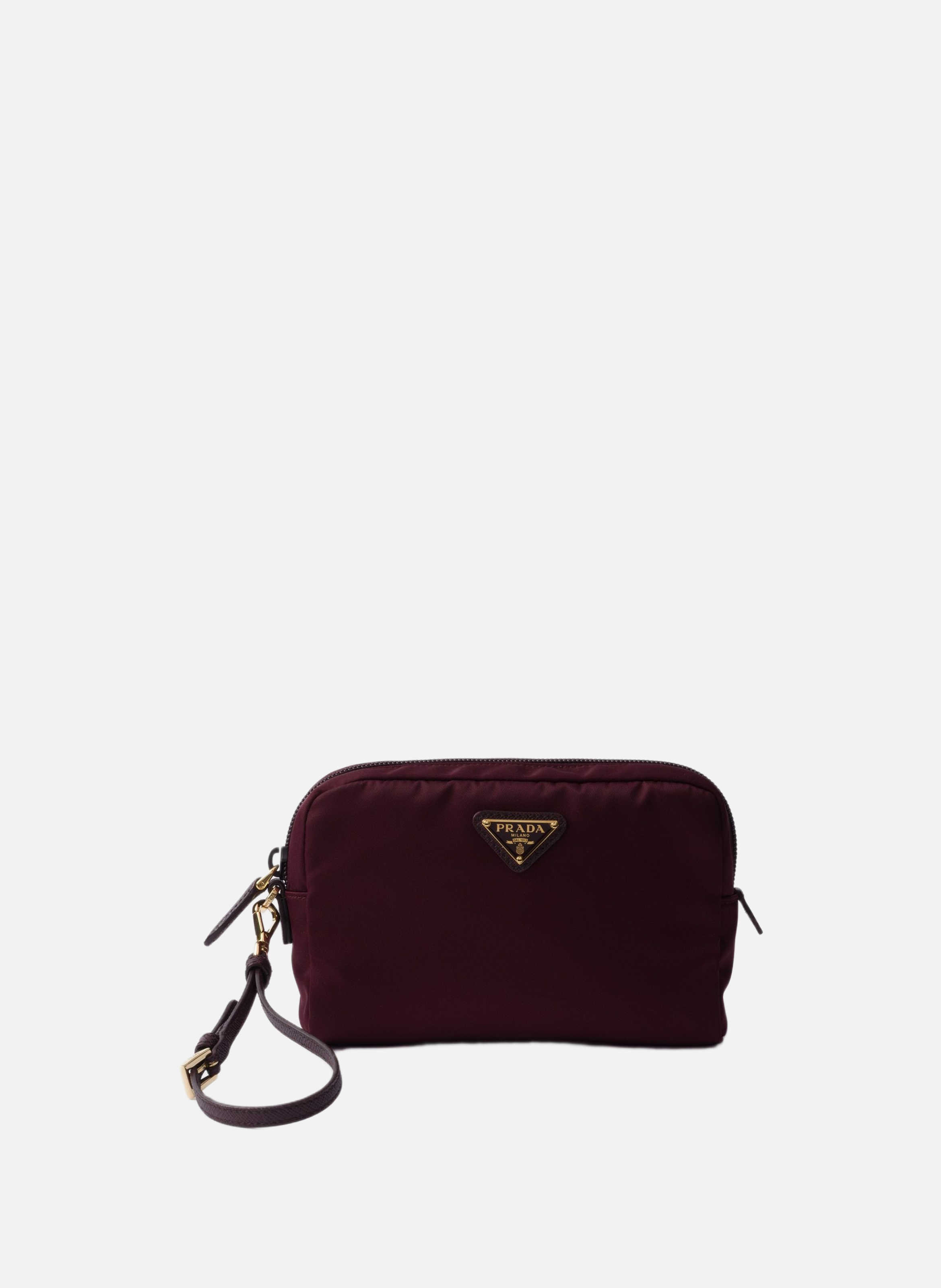 Petite pochette en re-nylon PRADA Rouge