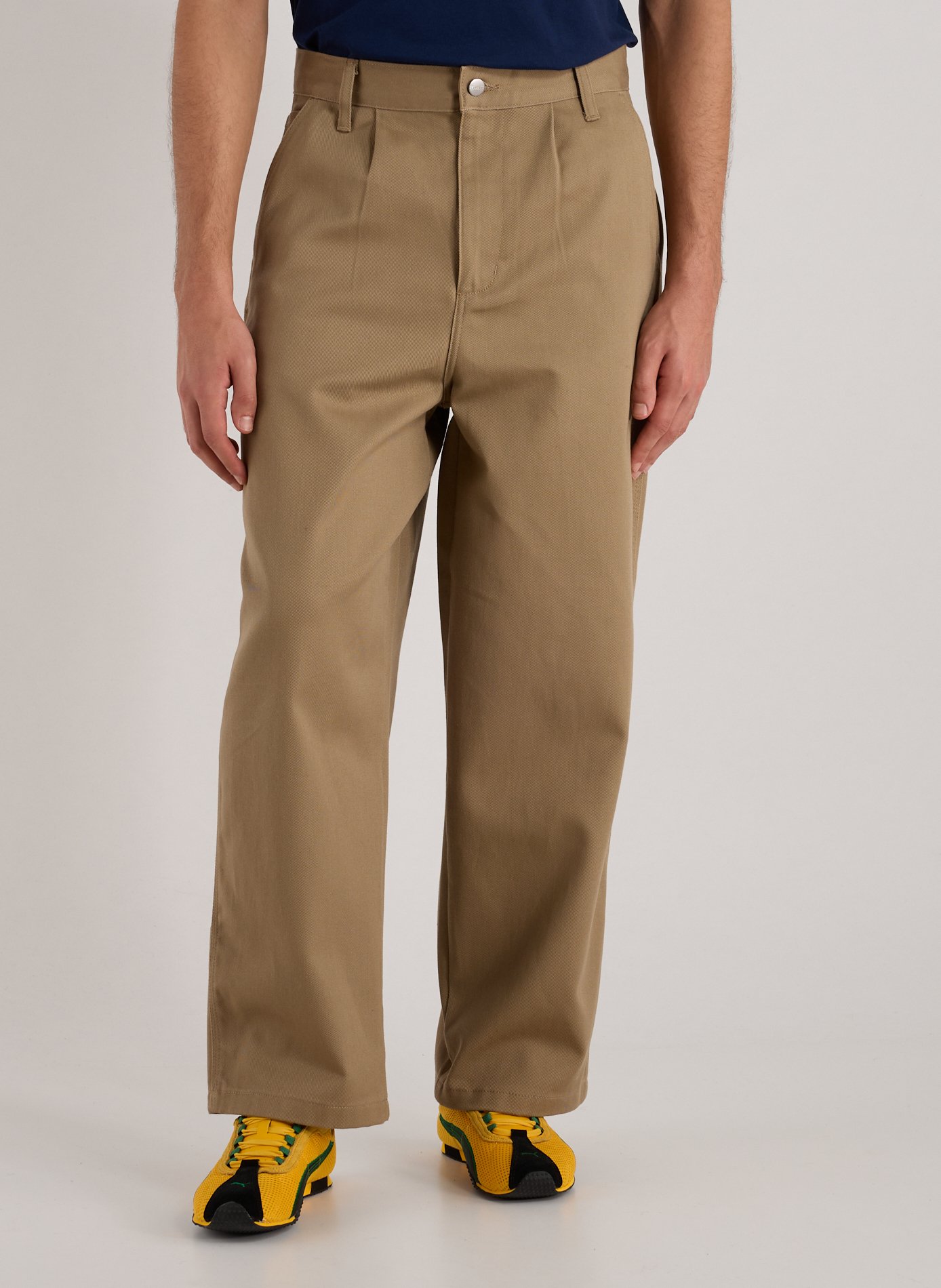 CARHARTT WIP Straight cotton trousers Beige