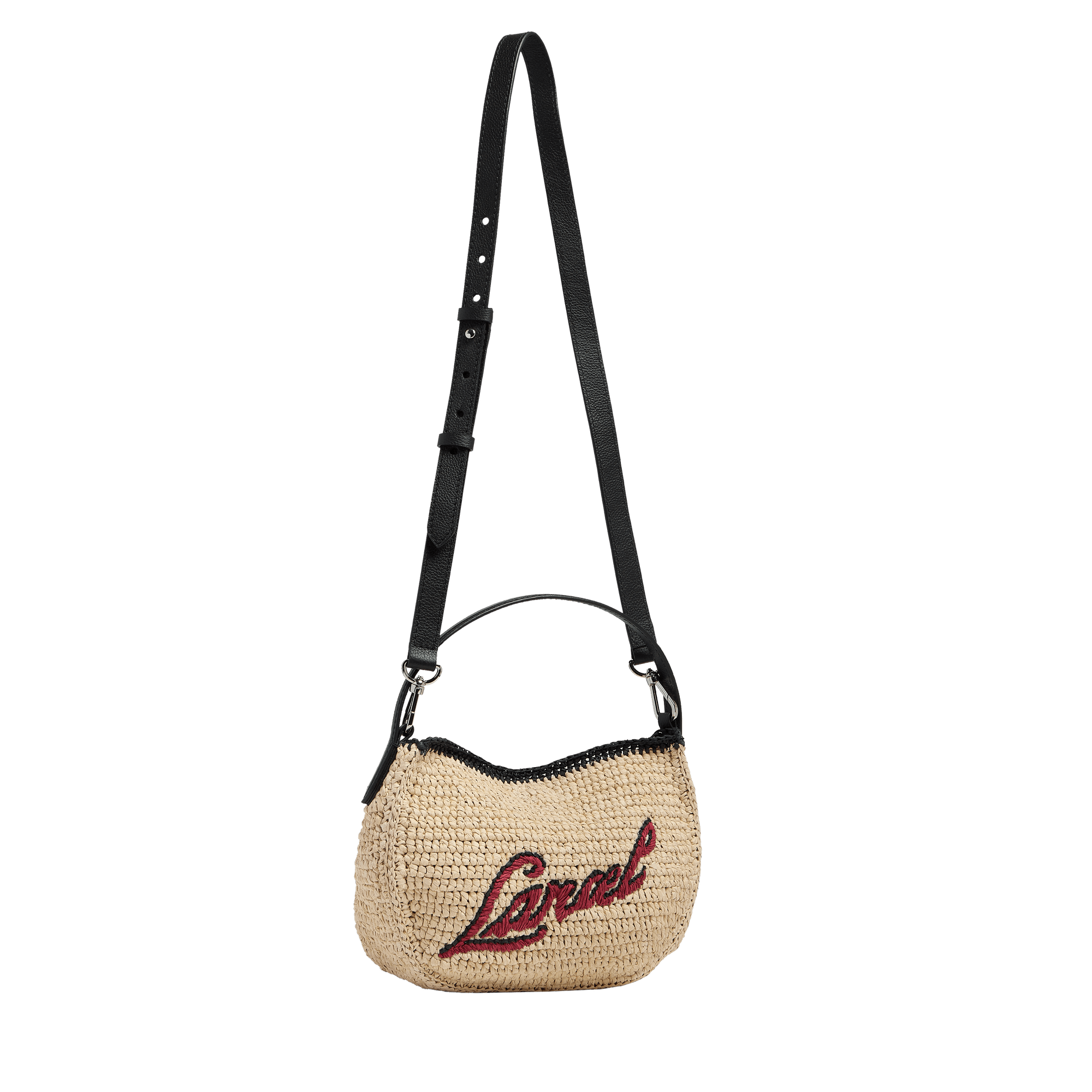 Sac hobo s double porté summer mania de lancel en polycarbonate et cuir LANCEL Noir