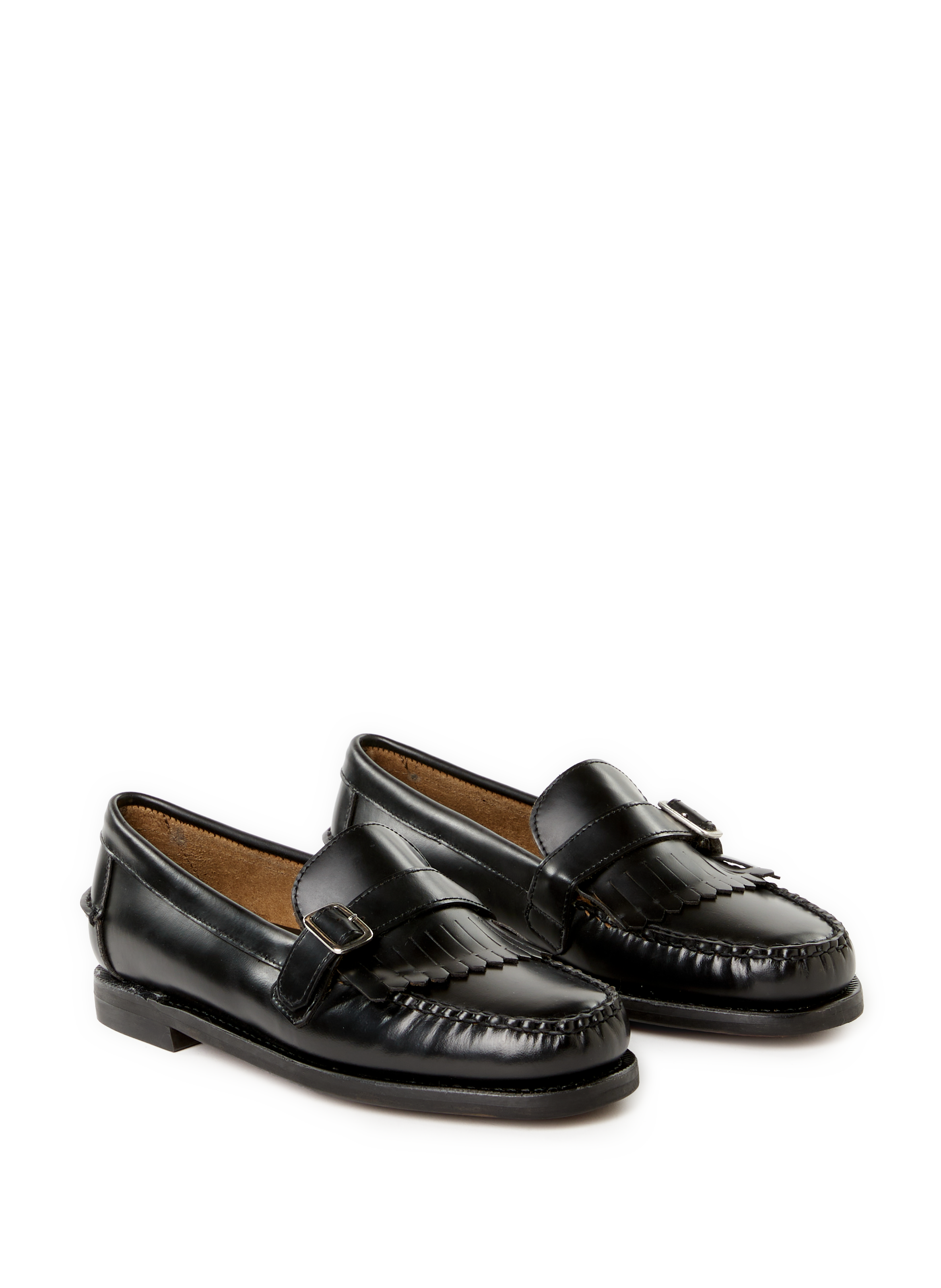 Ales mixed leather moccasins SEBAGO Black