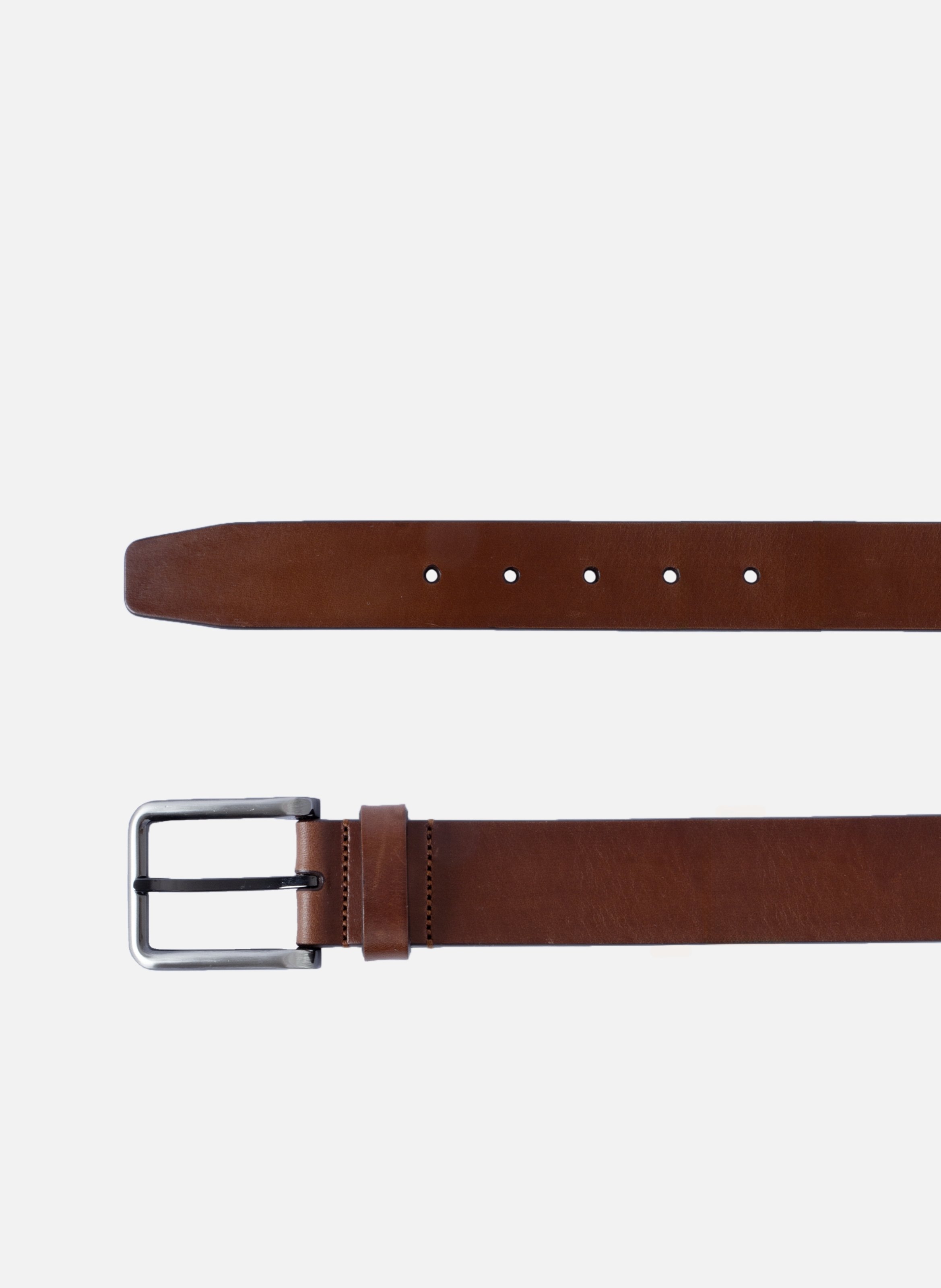 Ceinture nice cuir lisse marron JULES & JENN Marron