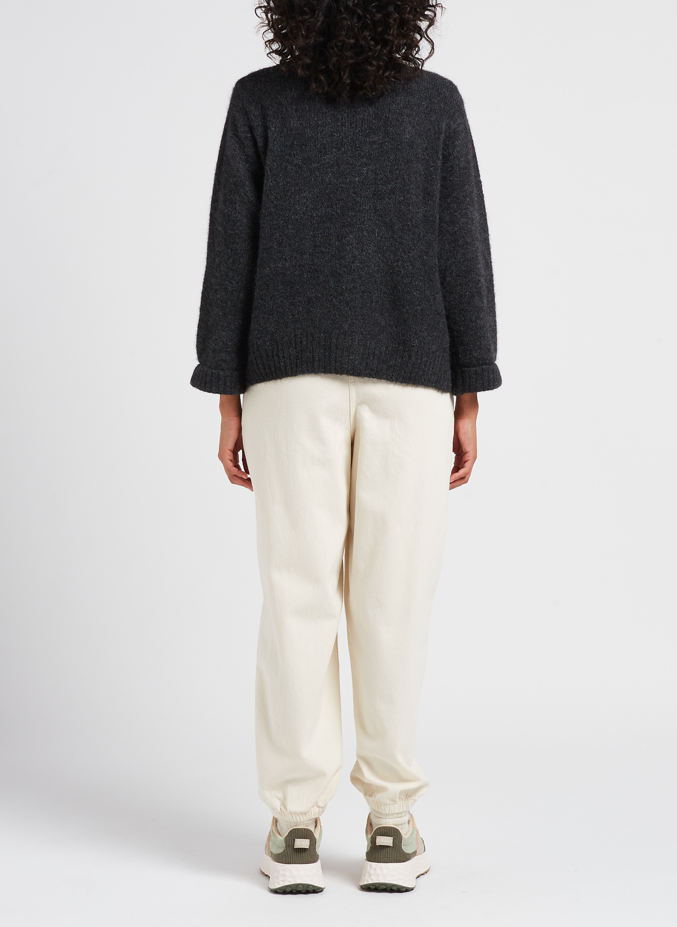 Gilet col v ample east AMERICAN VINTAGE Gris