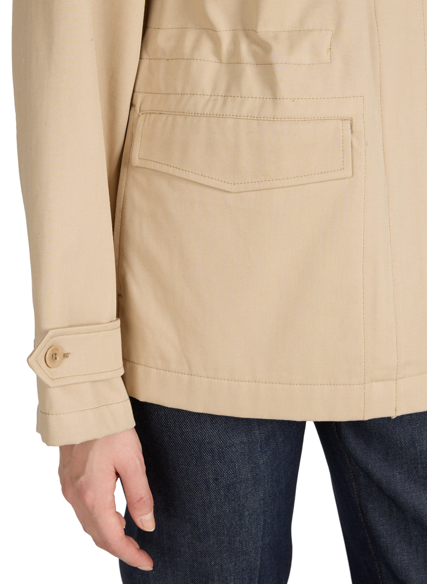 Jacket with classic cotton collar A.P.C. Beige