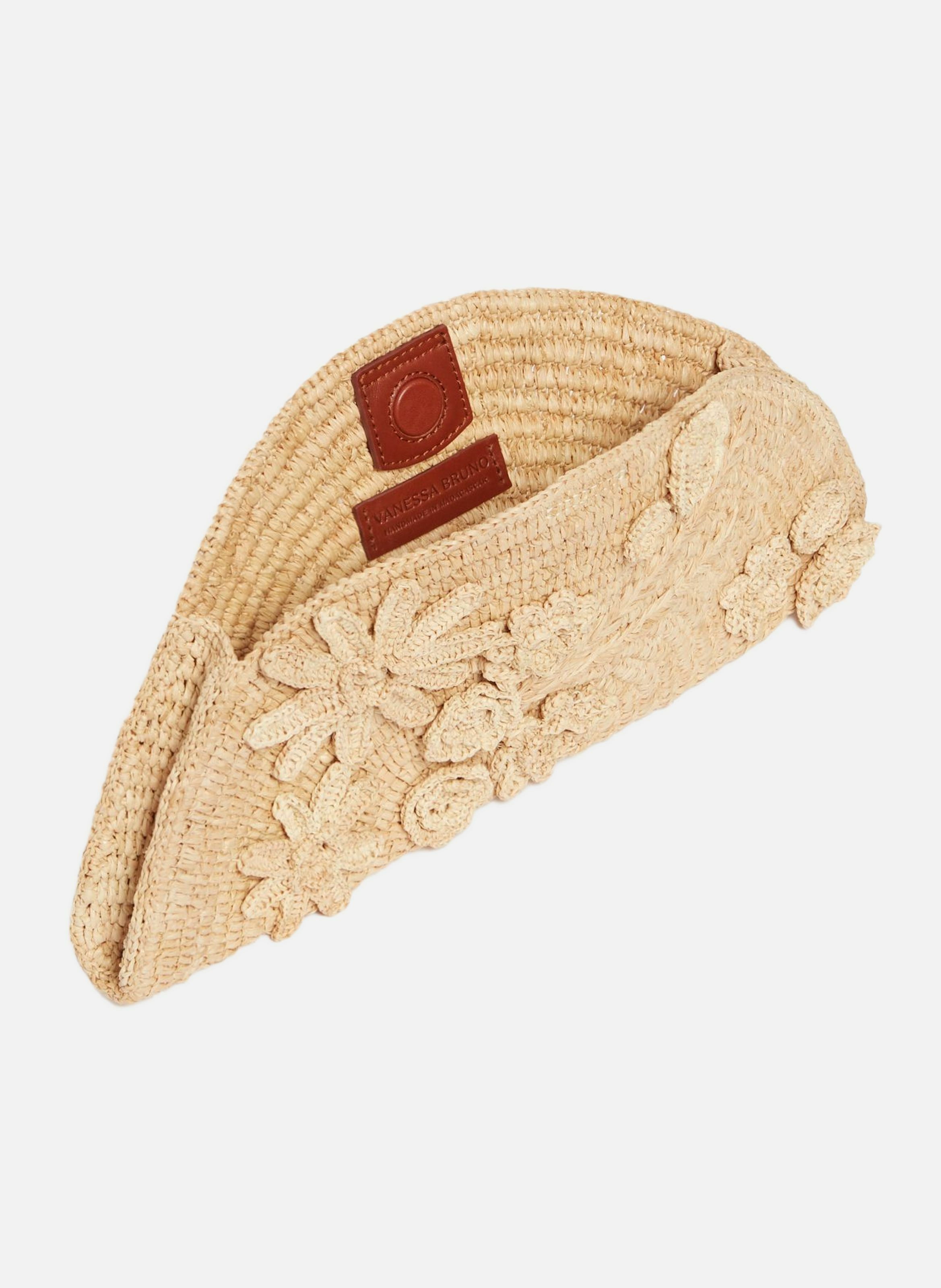 Pochette En Raphia VANESSA BRUNO Blanc