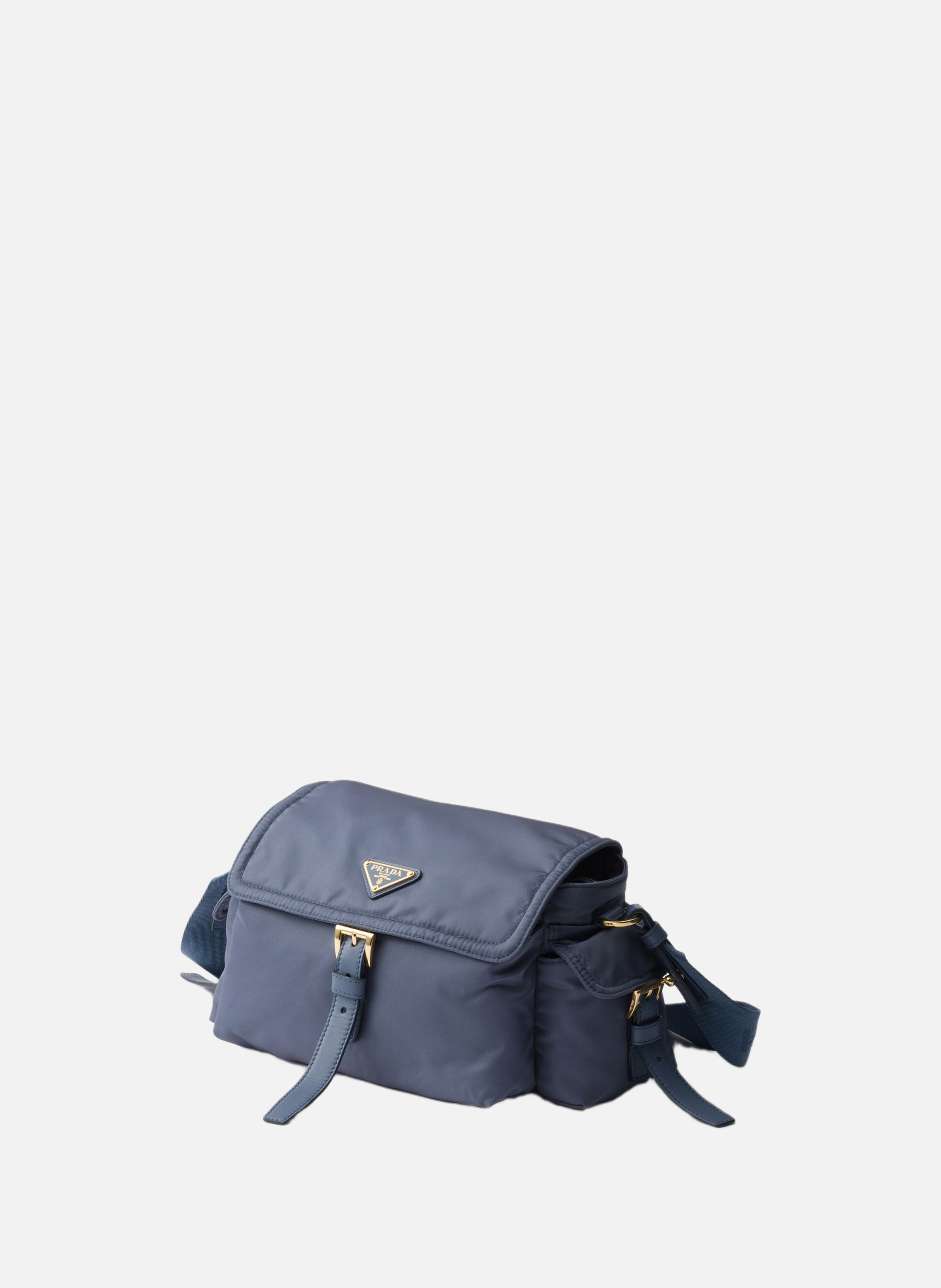 Sac porté épaule  prada explore en re-nylon moyen PRADA Bleu