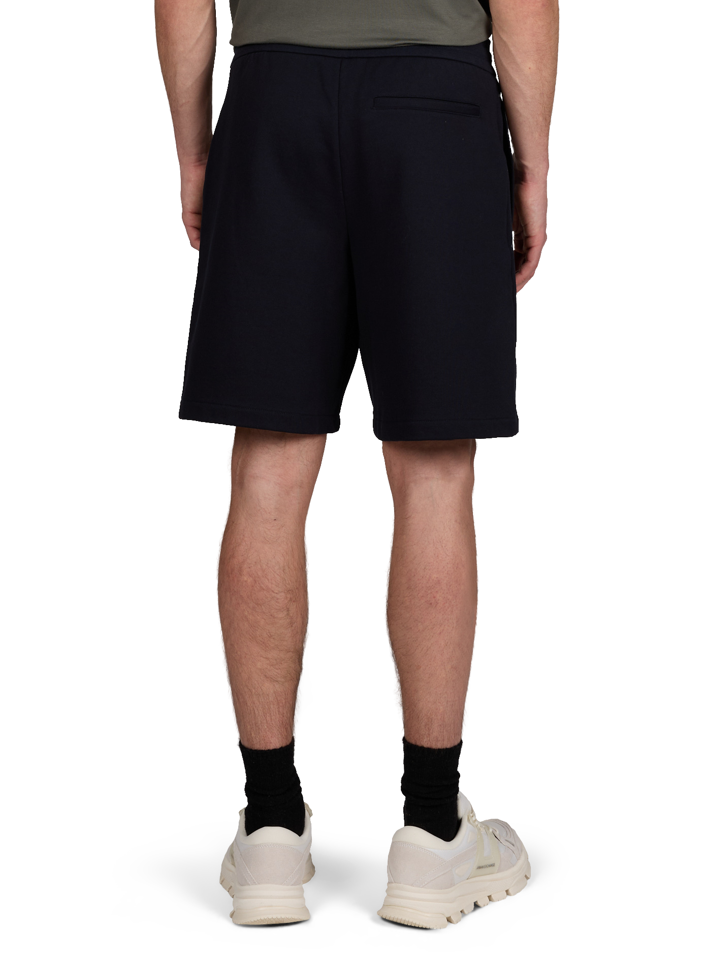 Short uni taille élastique en coton ARMANI EXCHANGE Bleu