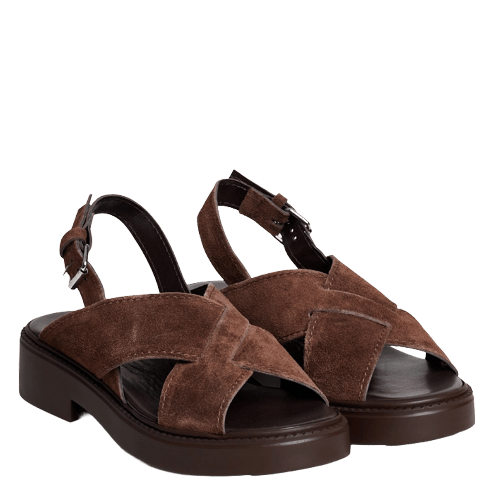 Sandales en cuir elio JONAK Marron