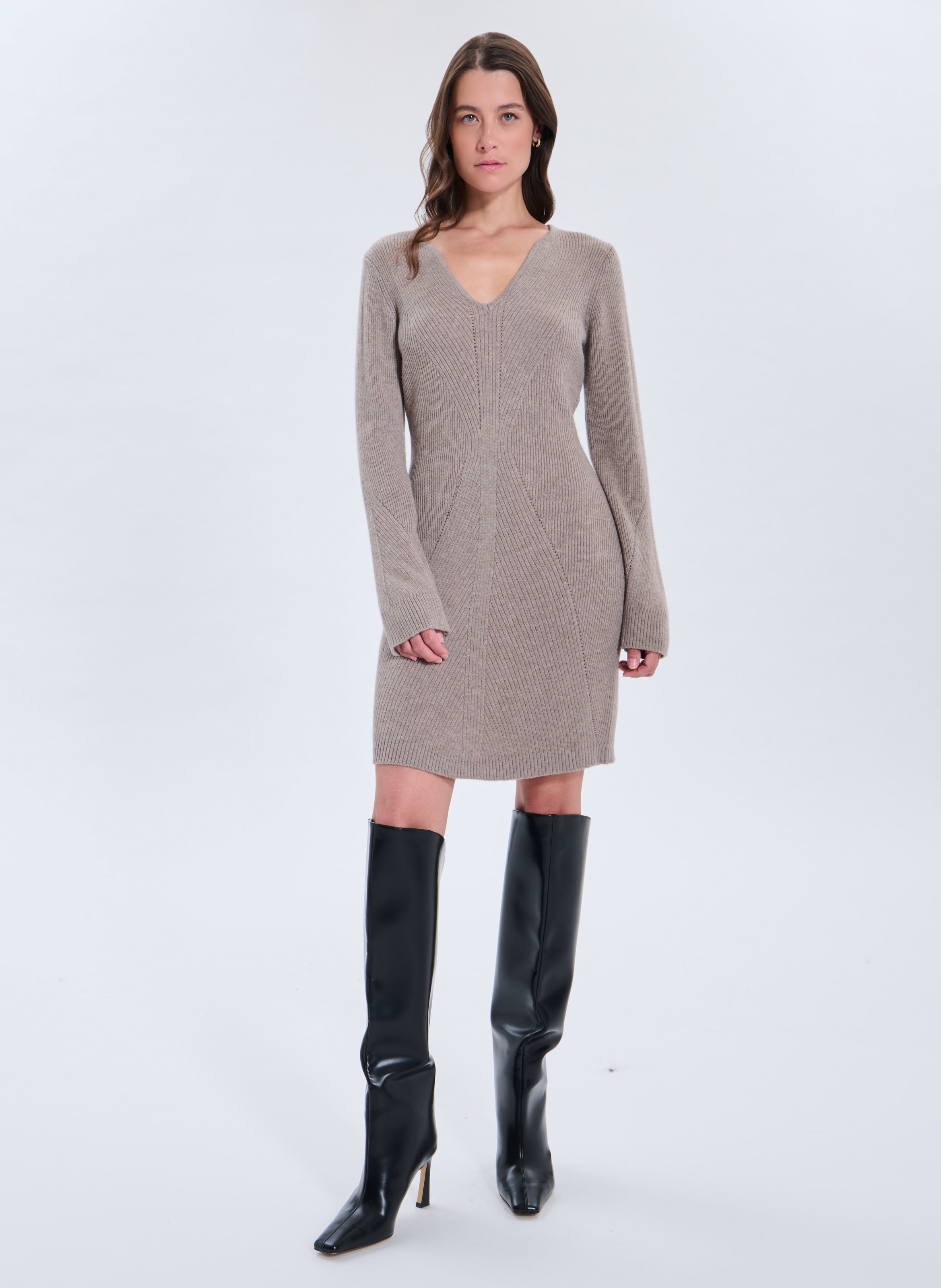 Robe  riley ZAPA Marron