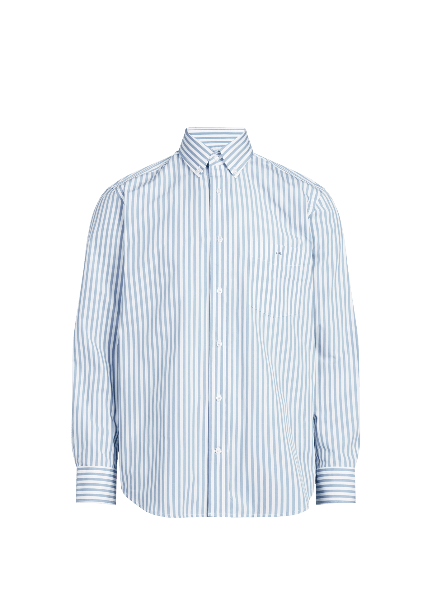 Striped cotton shirt EDEN PARK Blue