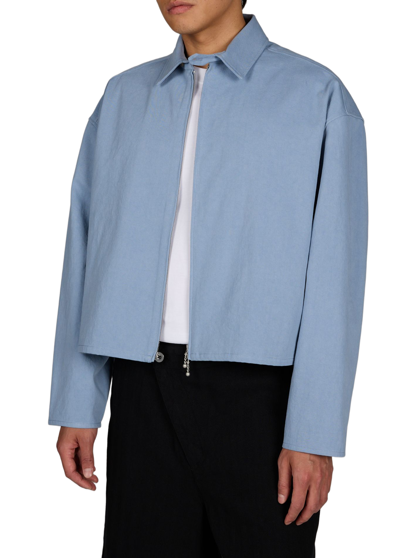 Jacket with classic cotton collar MERELY MADE Blue
