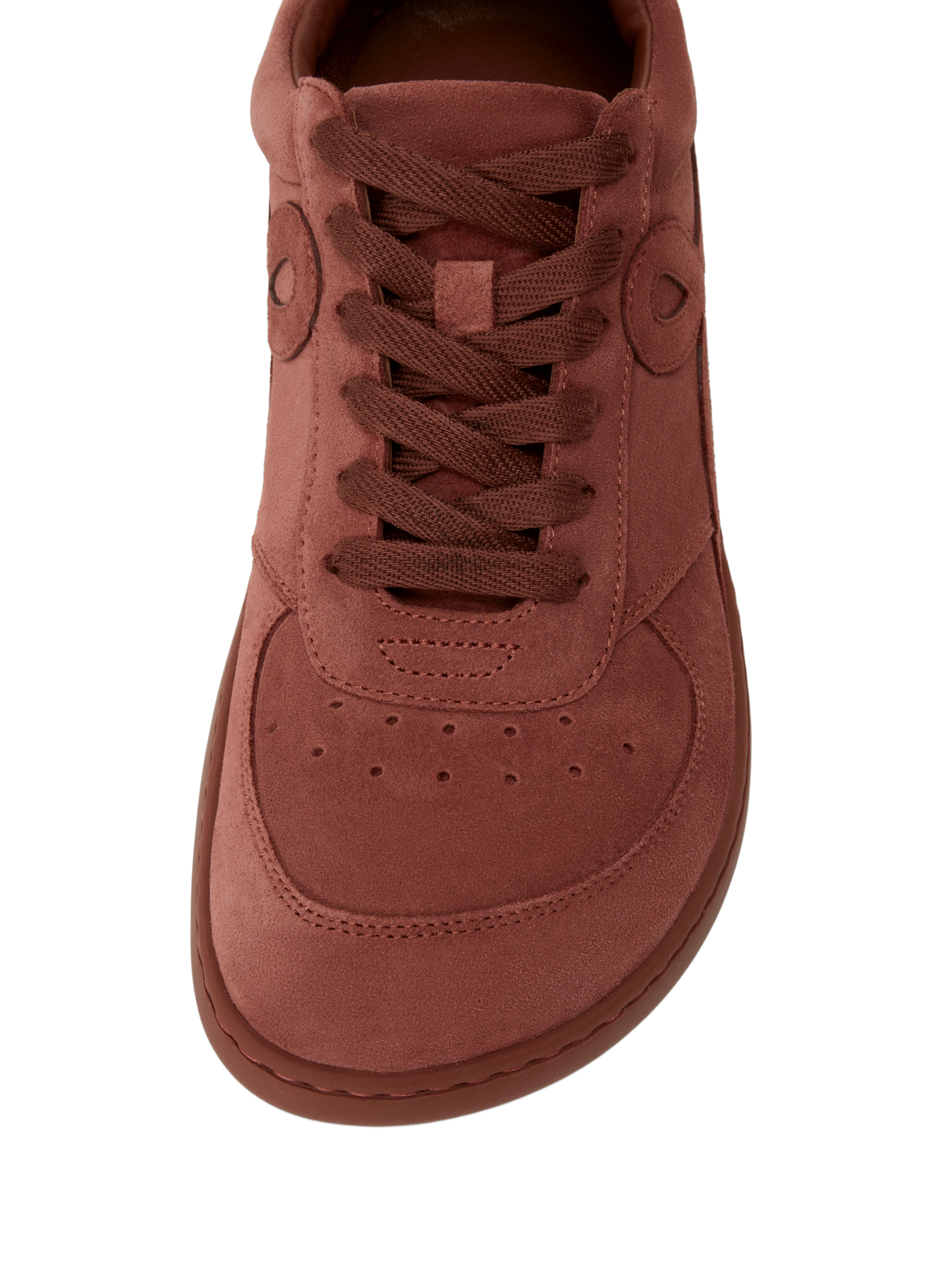 Baskets basses Jambo en veau velours Rouge