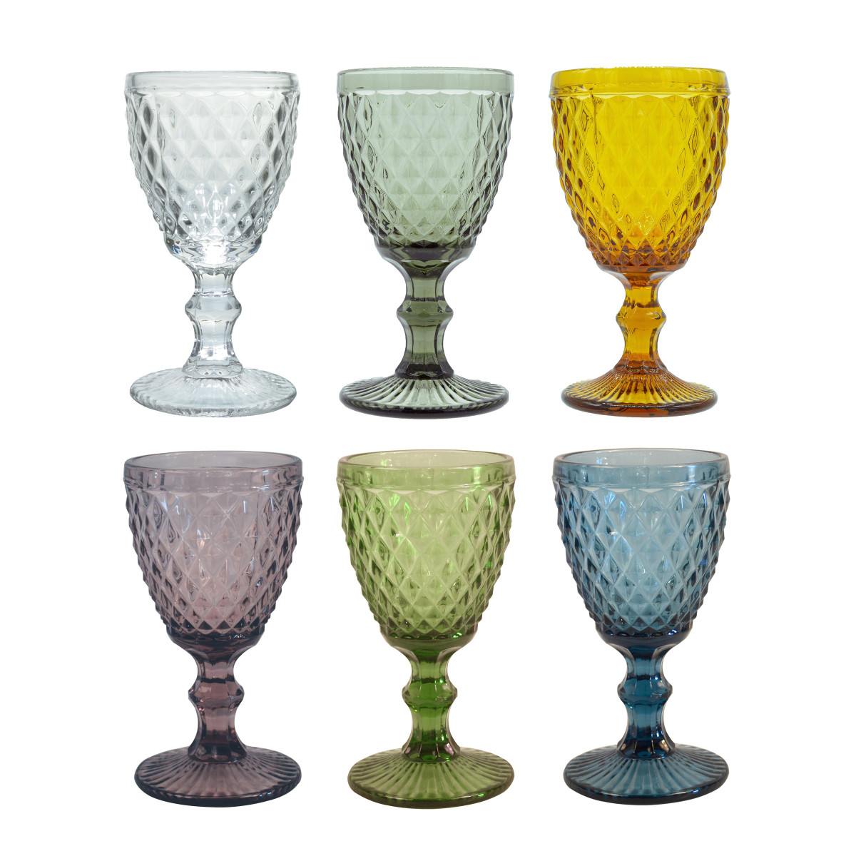Diamond - 6 verres à pied 20 cl MEDARD DE NOBLAT Rouge