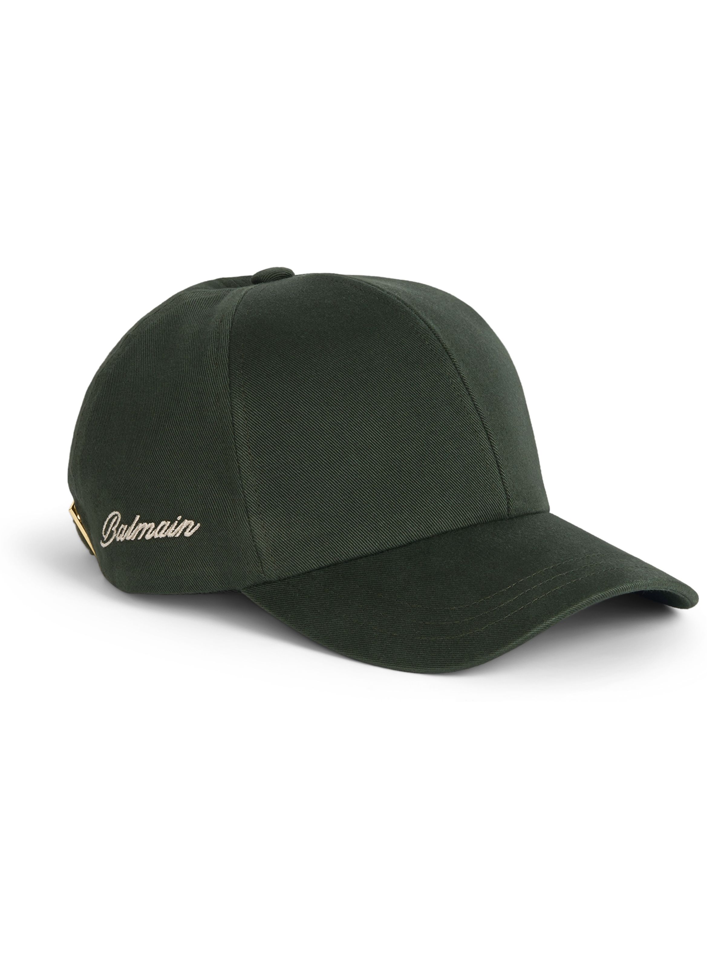 Casquette balmain en coton lavé BALMAIN Vert