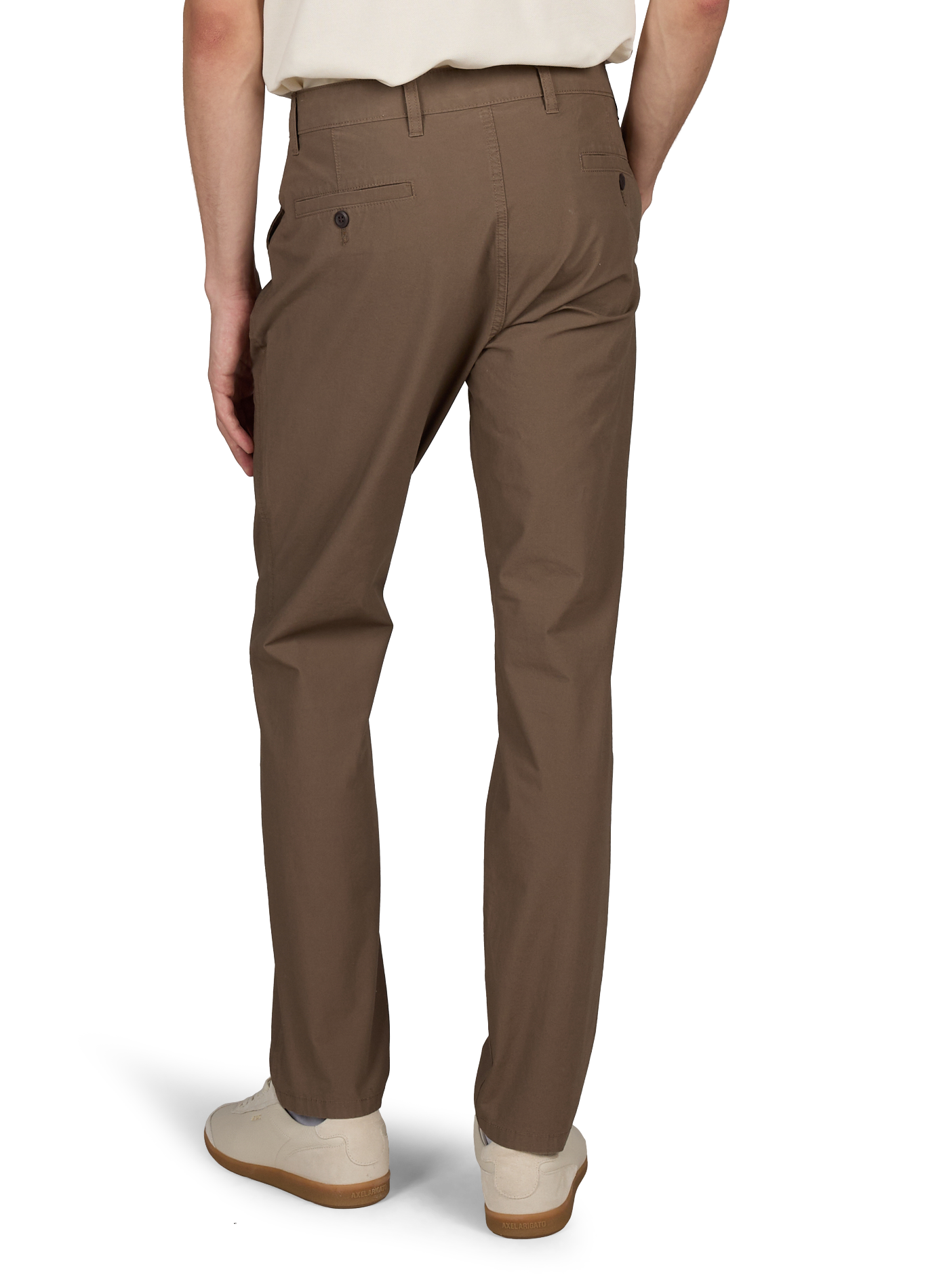 Pantalon droit en coton mélangé DOCKERS Marron