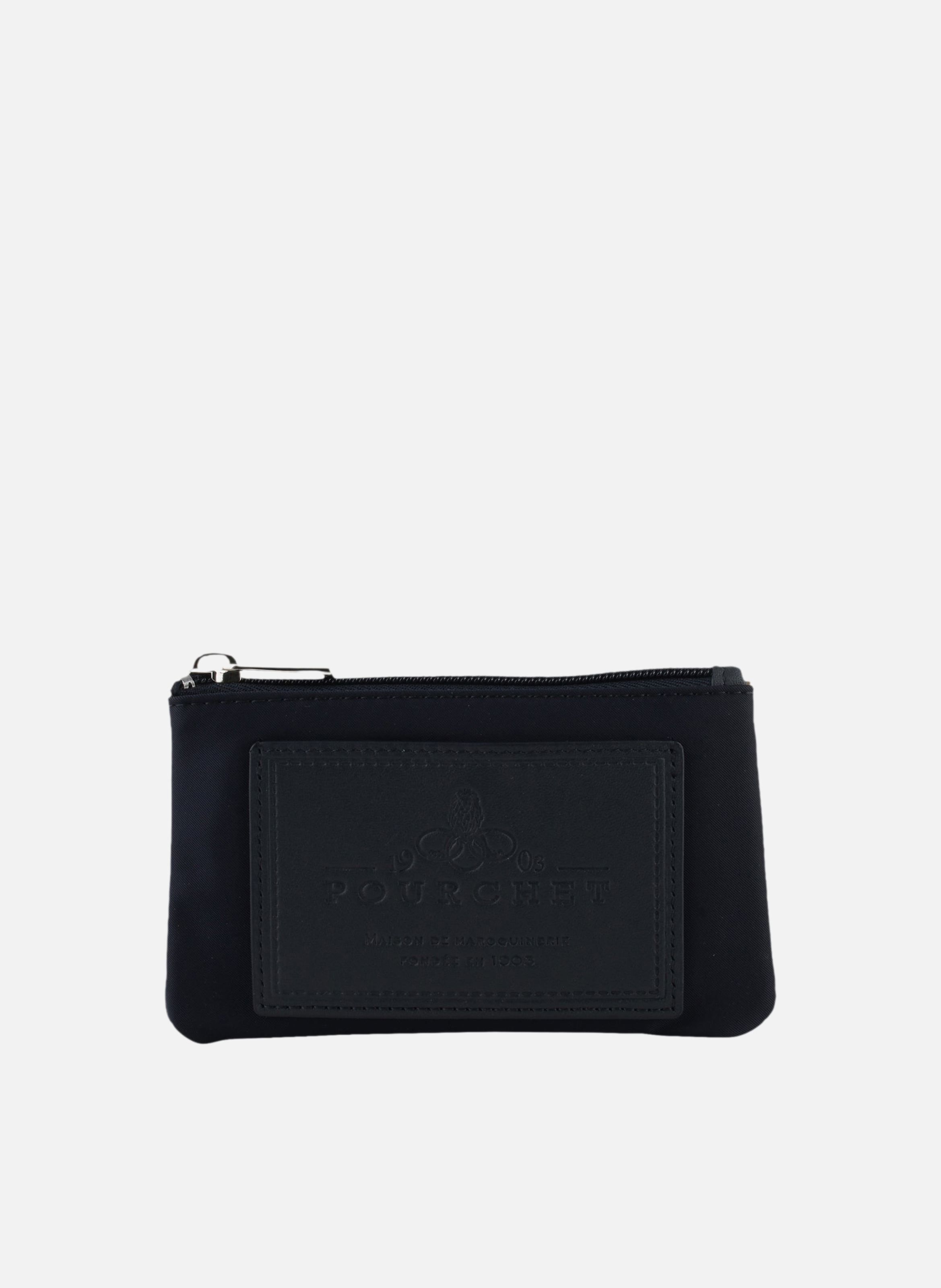 Escale | porte-monnaie pm en toile garnie cuir  Marine