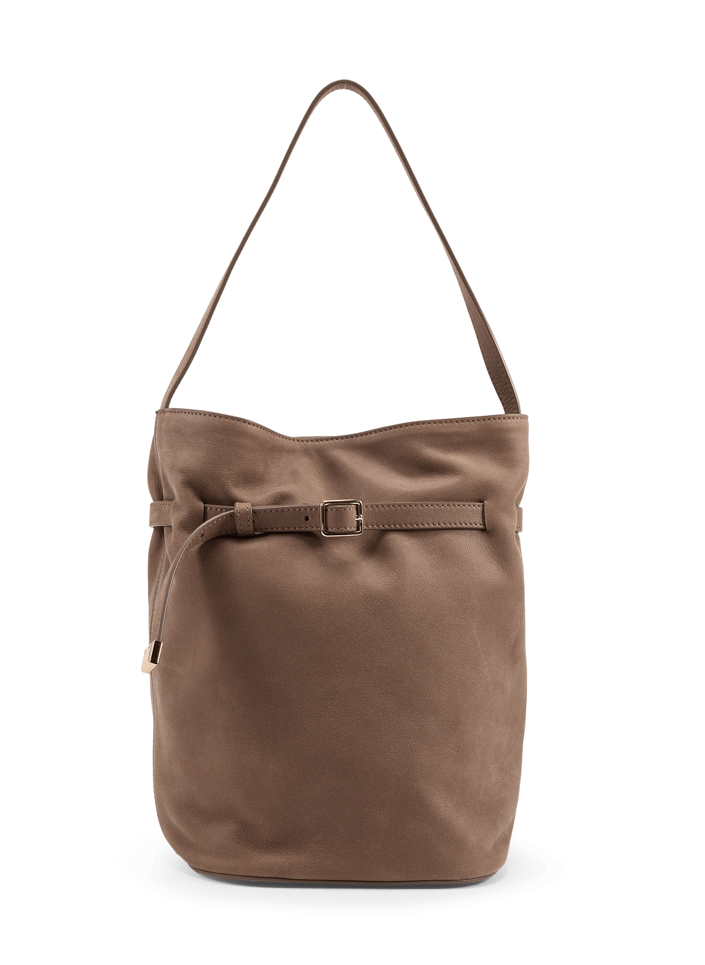 Sac seau Ischi en cuir suédé SAISON 1865 Gris