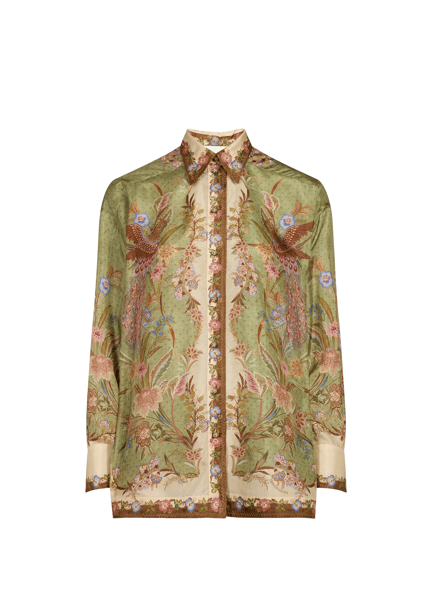 Weite Seidenbluse Indra ZIMMERMANN Khaki
