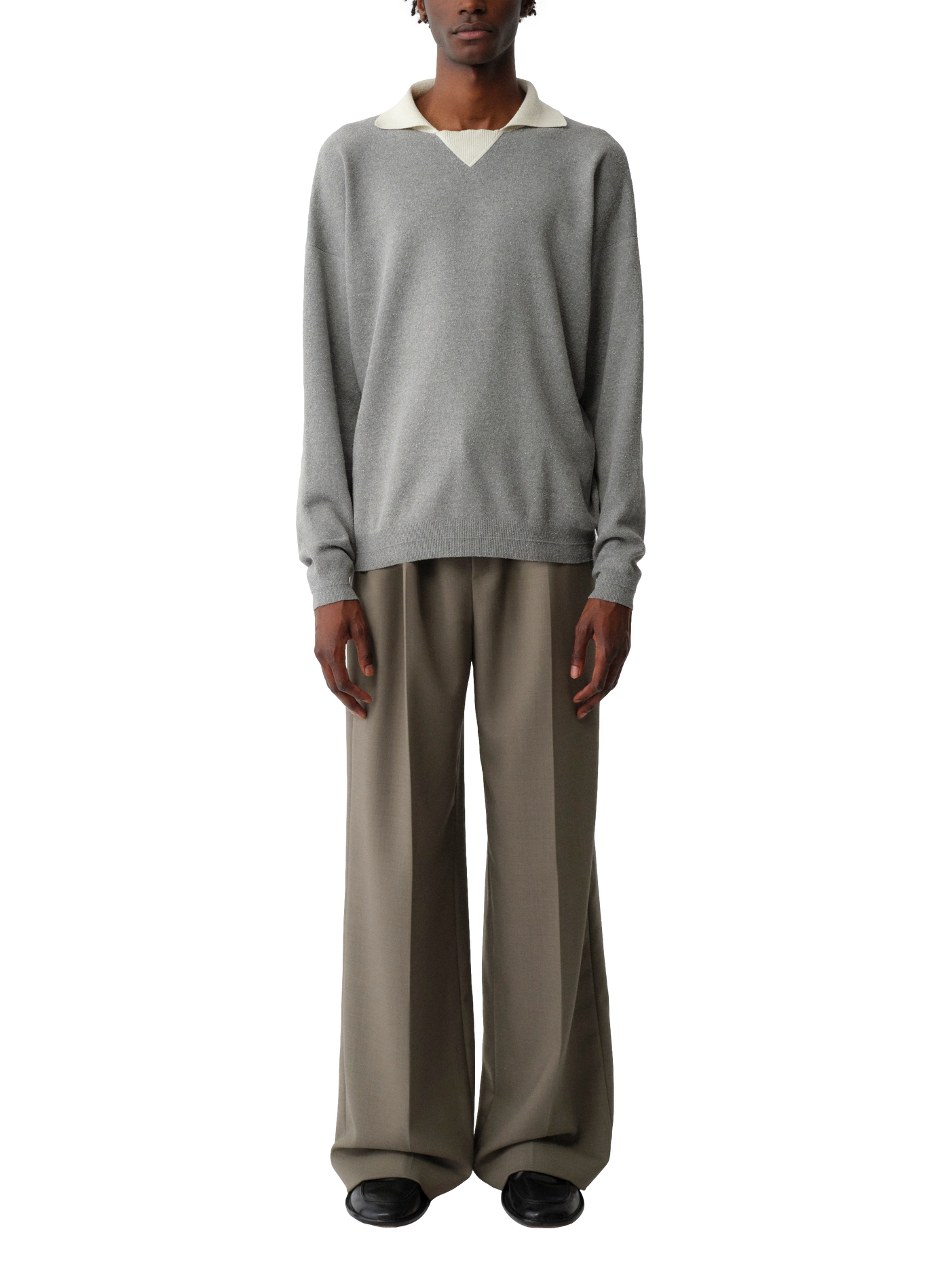 Silk oversize Desmond sweater CALVIN KLEIN COLLECTION Grey