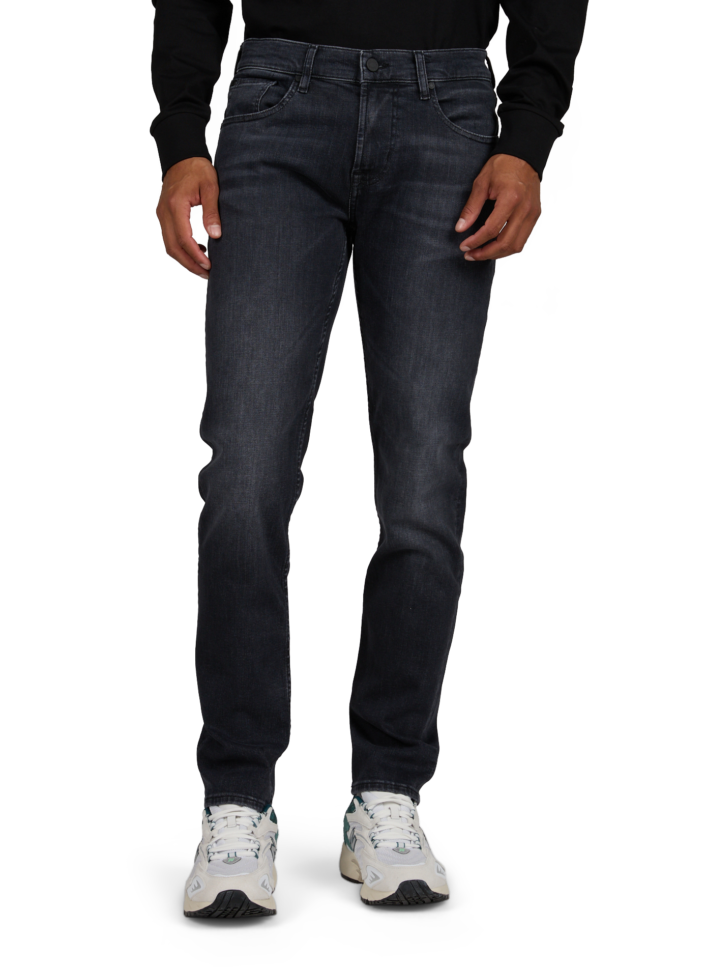 Gerader Jeans aus Baumwollmischung 7 FOR ALL MANKIND Schwarz