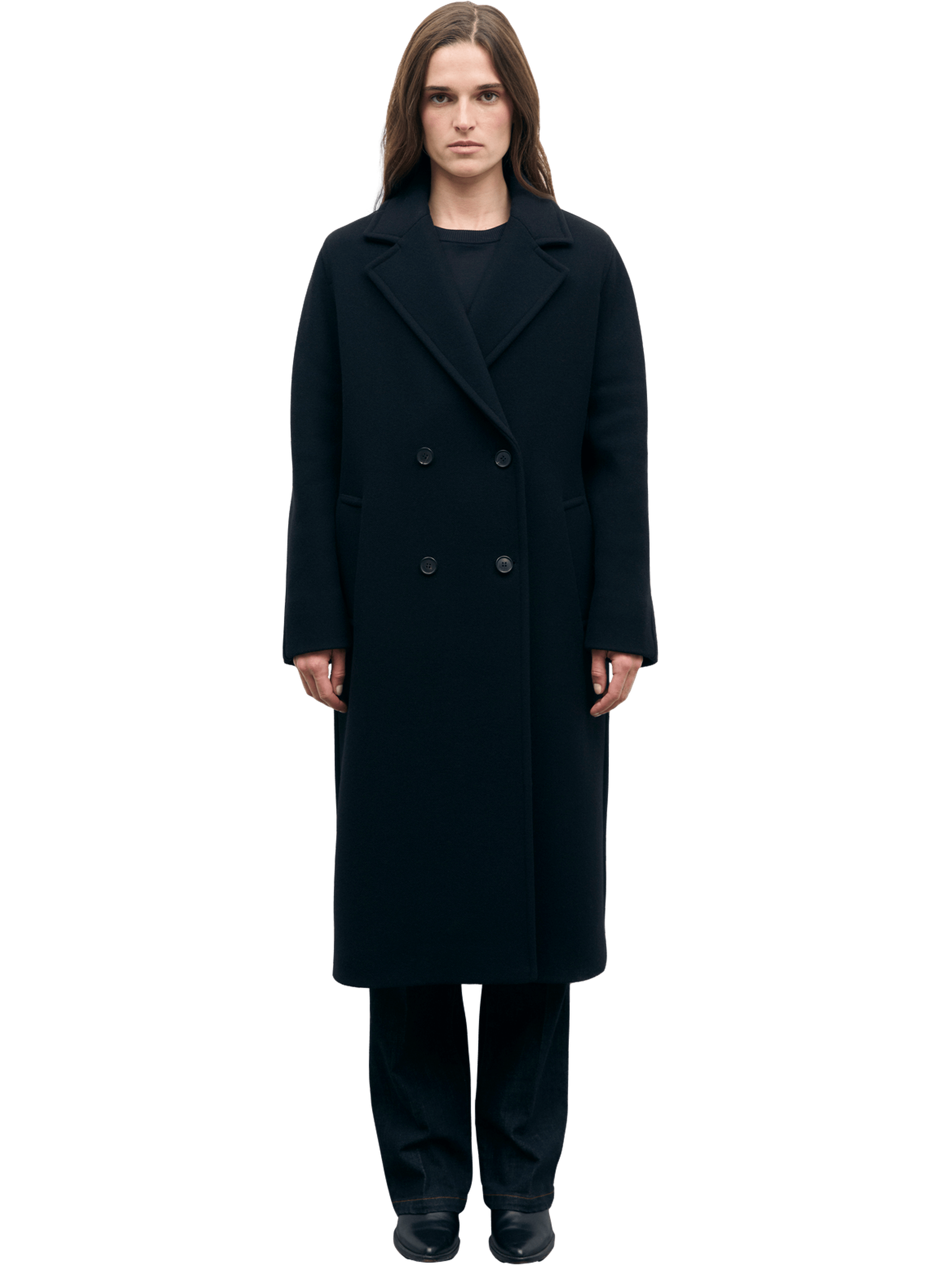 Manteau long croisé - aliz GERARD DAREL Noir