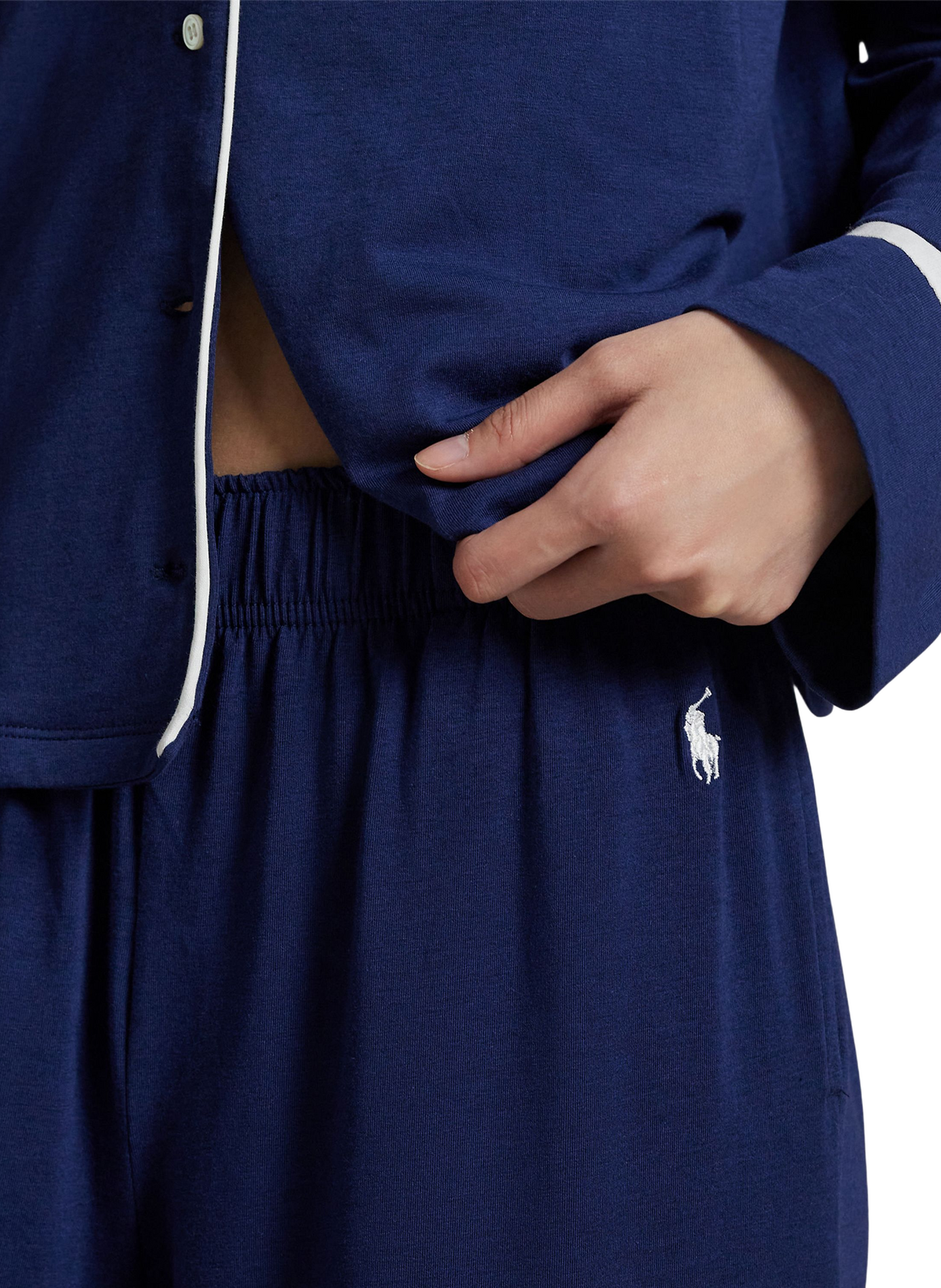 Ensemble de pyjama uni en coton mélangé | Rouge POLO RALPH LAUREN Femme