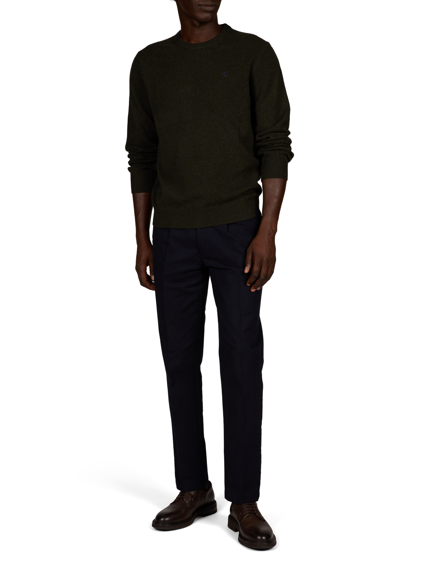 Straight wool jumper HACKETT Green