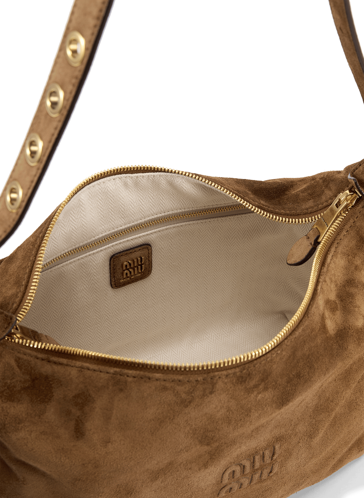 Spirit-tas van suèdeleer MIU MIU Bruin