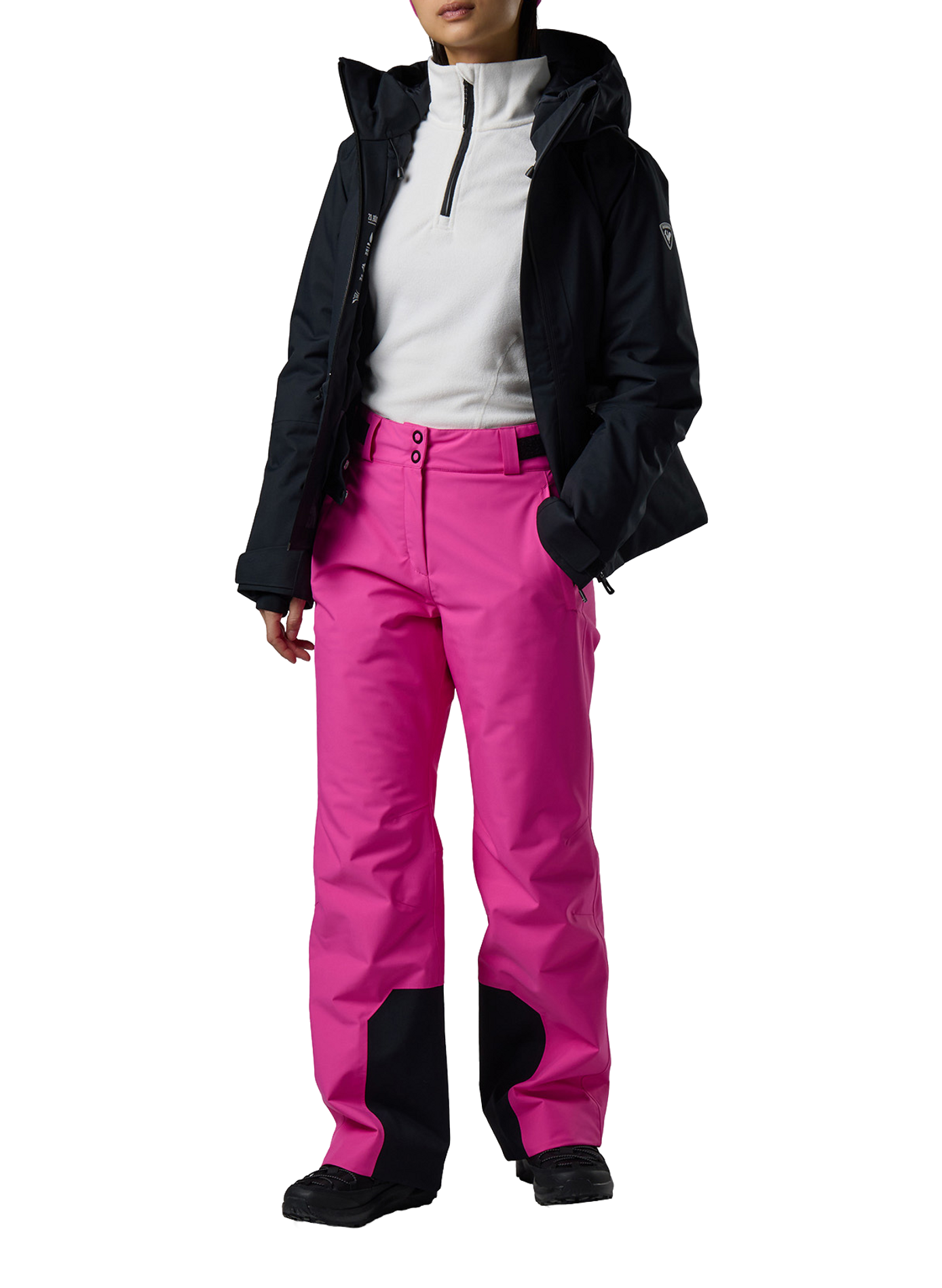 Pantalon de ski W Insula droit ROSSIGNOL Rose